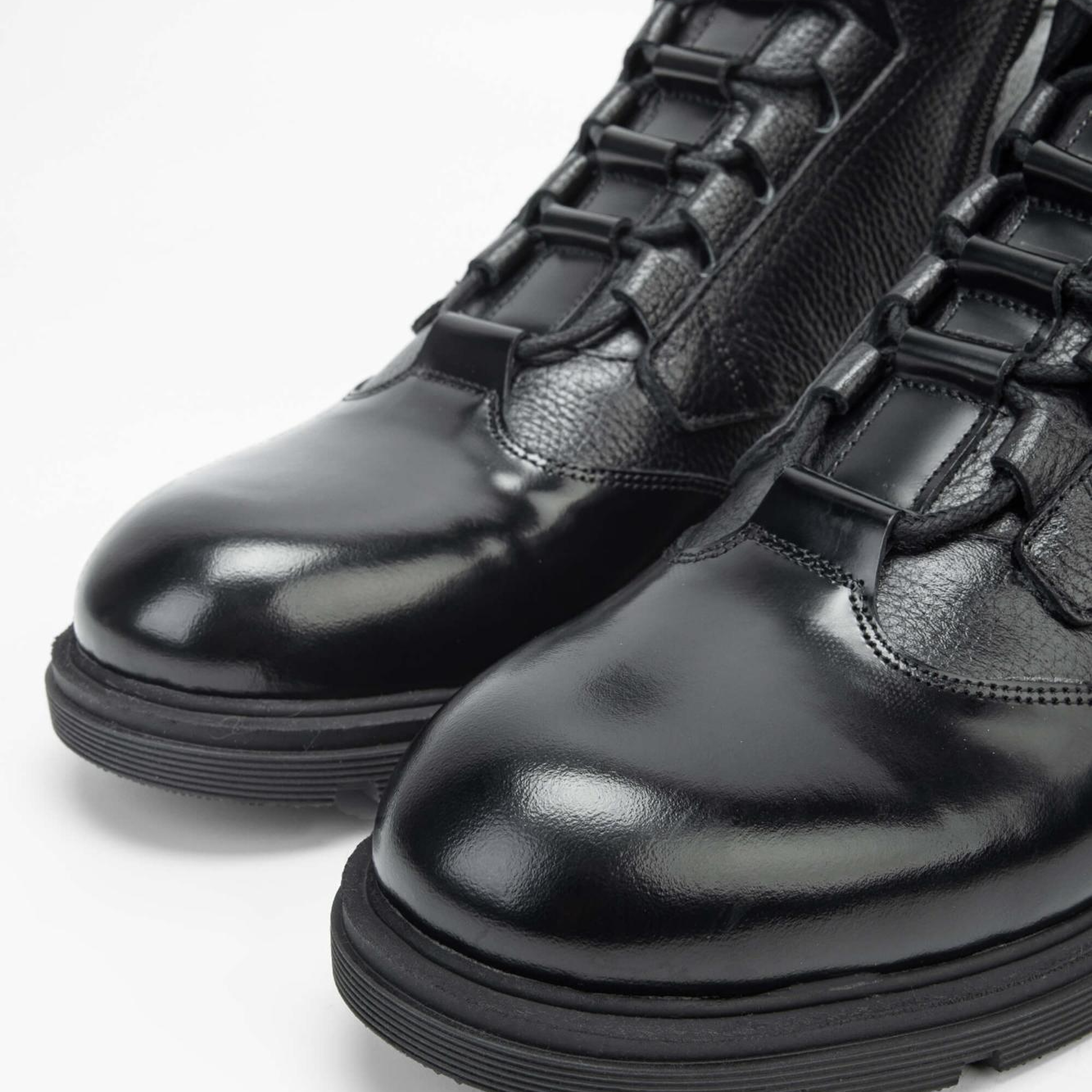 Tamer Tanca Erkek Hakiki Deri Siyah POSTAL Bot