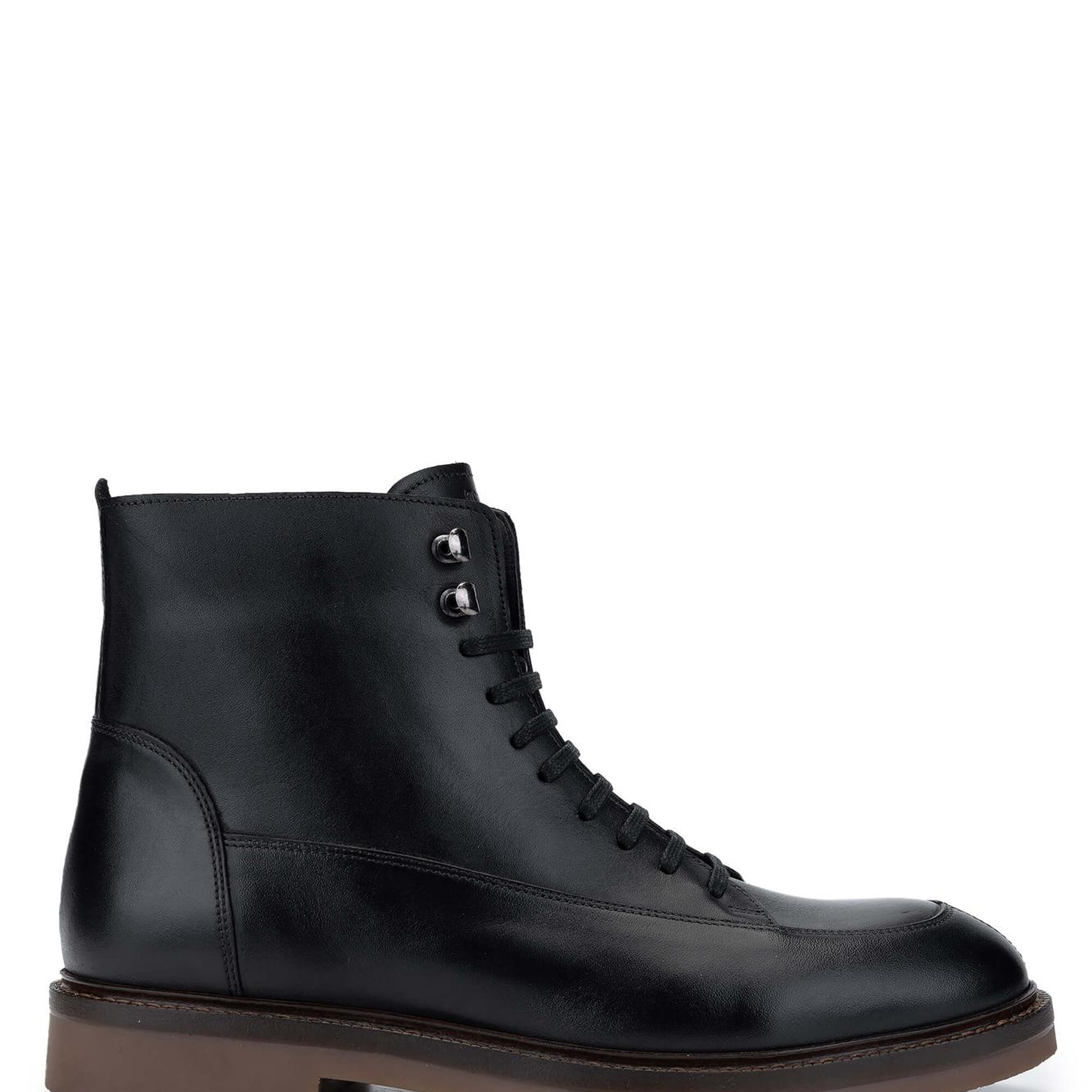 Tamer Tanca Erkek Hakiki Deri Siyah Deri Casual Bot