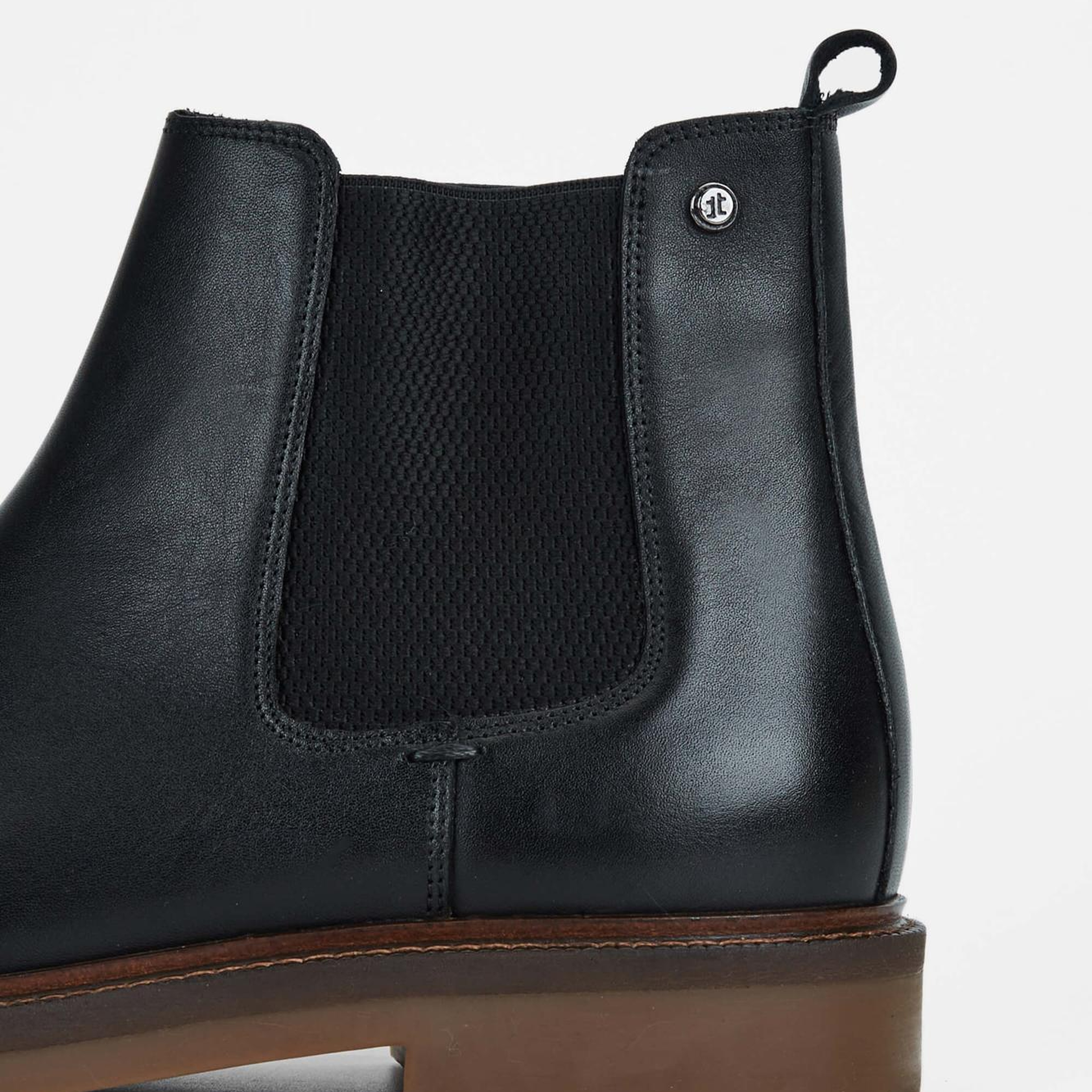 Tamer Tanca Erkek Hakiki Deri Siyah Deri Casual Bot