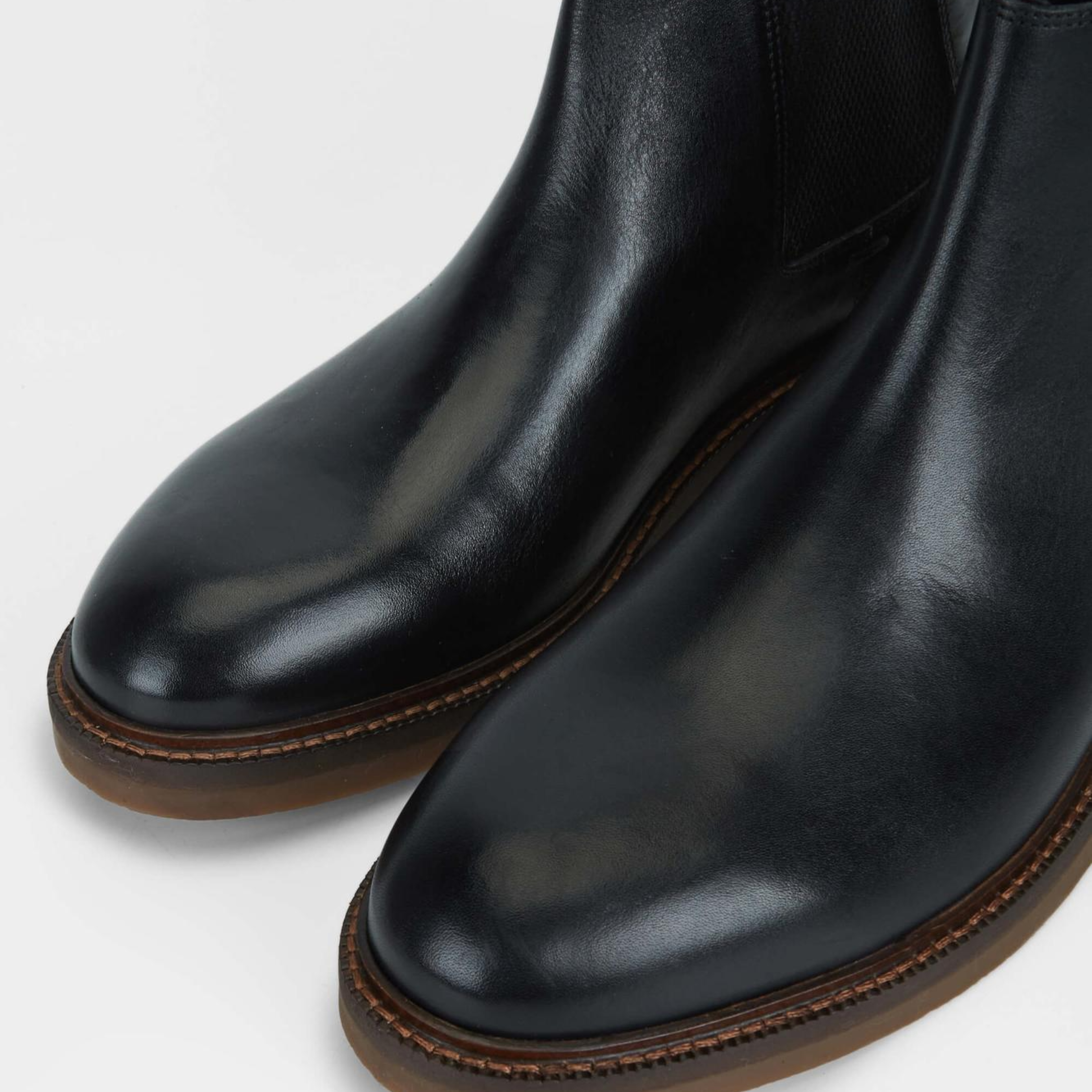 Tamer Tanca Erkek Hakiki Deri Siyah Deri Casual Bot