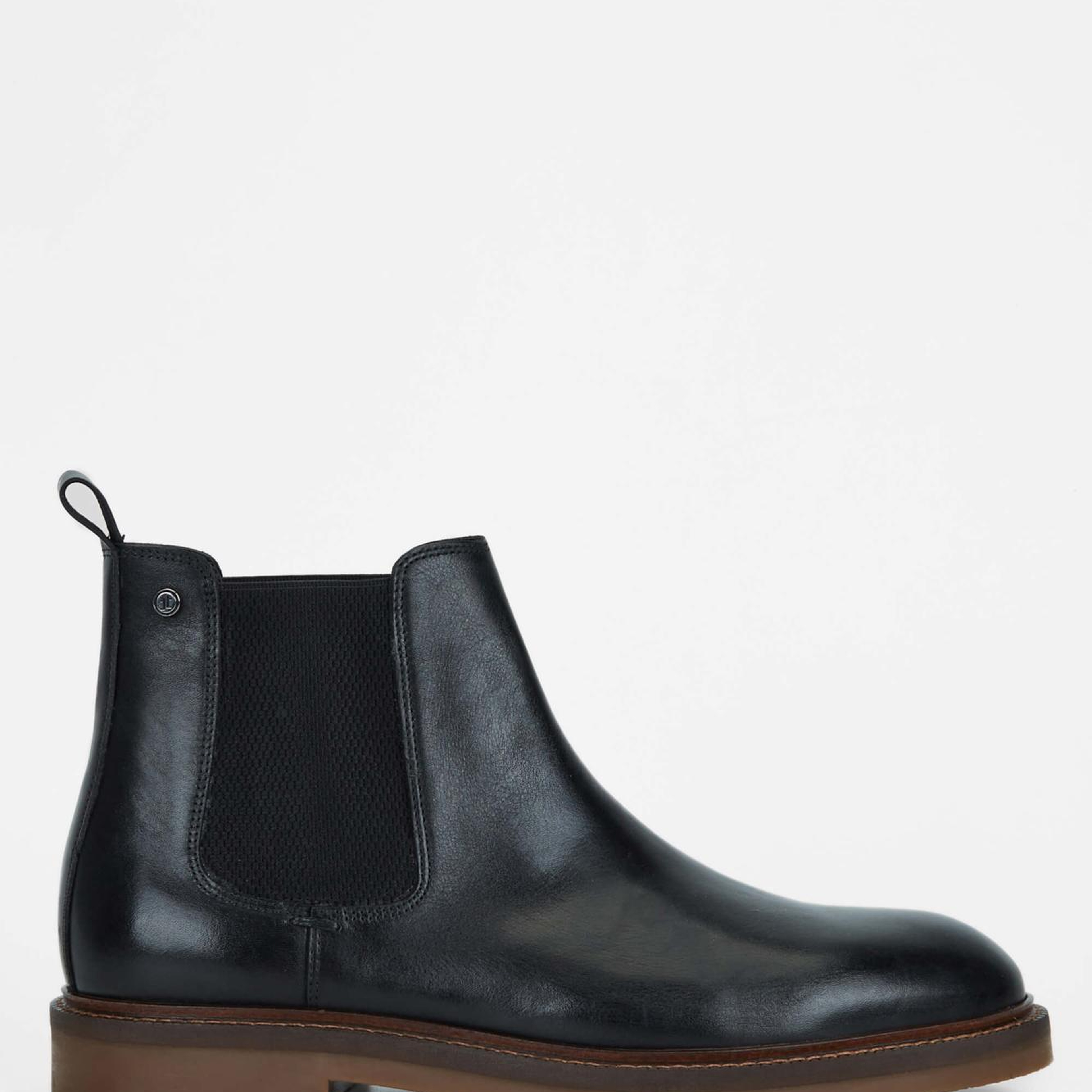 Tamer Tanca Erkek Hakiki Deri Siyah Deri Casual Bot