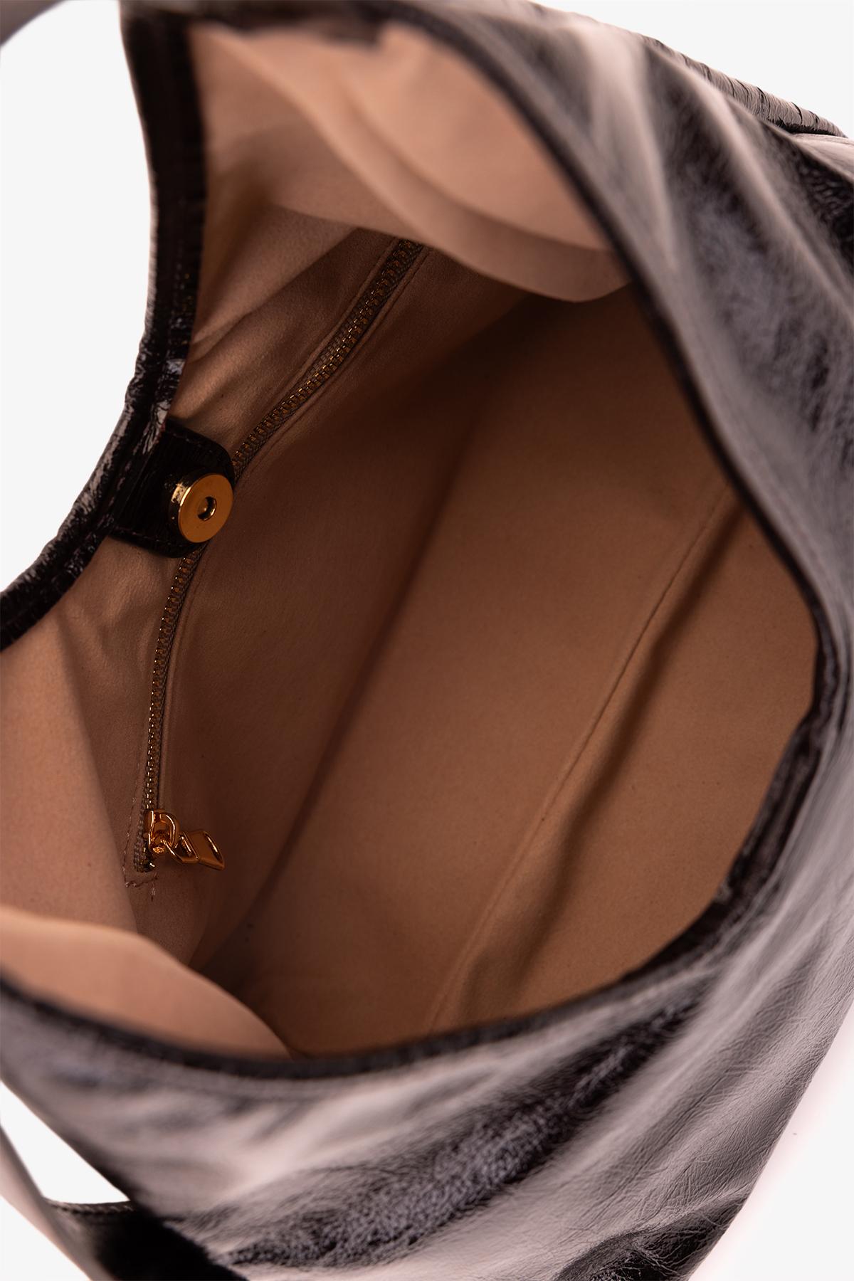 Valmenti Kadın Hakiki Deri Bordo Kol Çantası