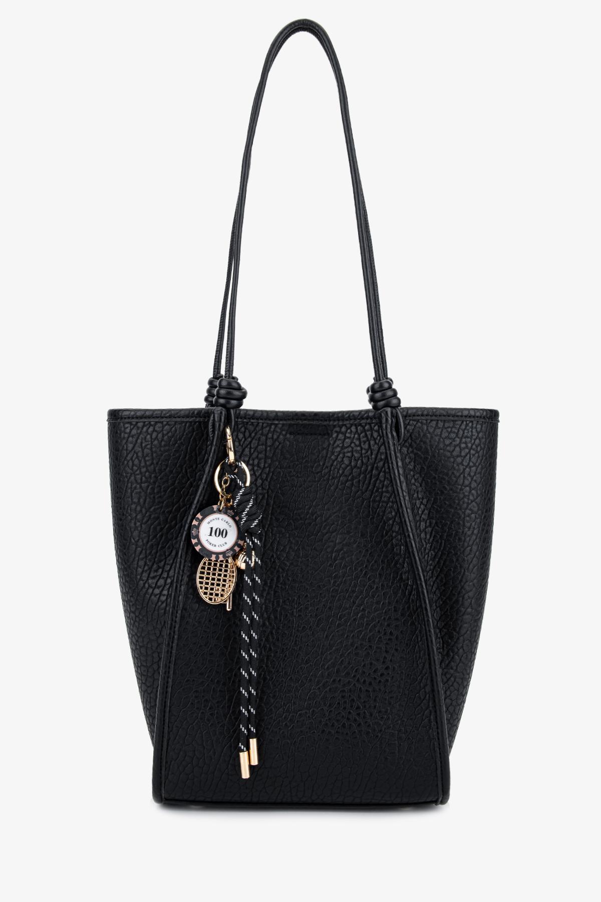 Valmenti Kadın Suni Deri Siyah Omuz Çanta