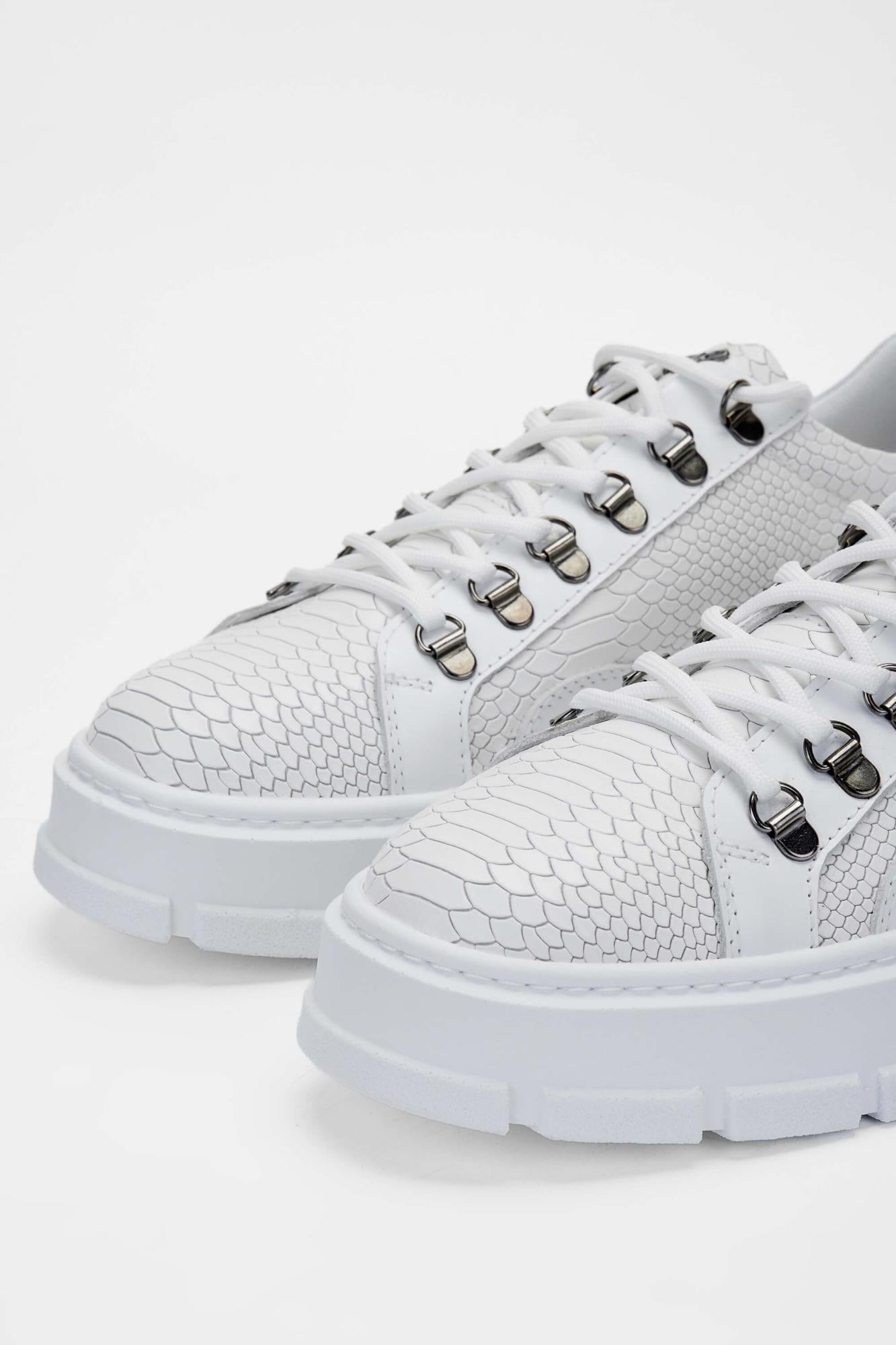 Tamer Tanca Erkek Hakiki Deri Beyaz Sneakers & Spor Ayakkabı