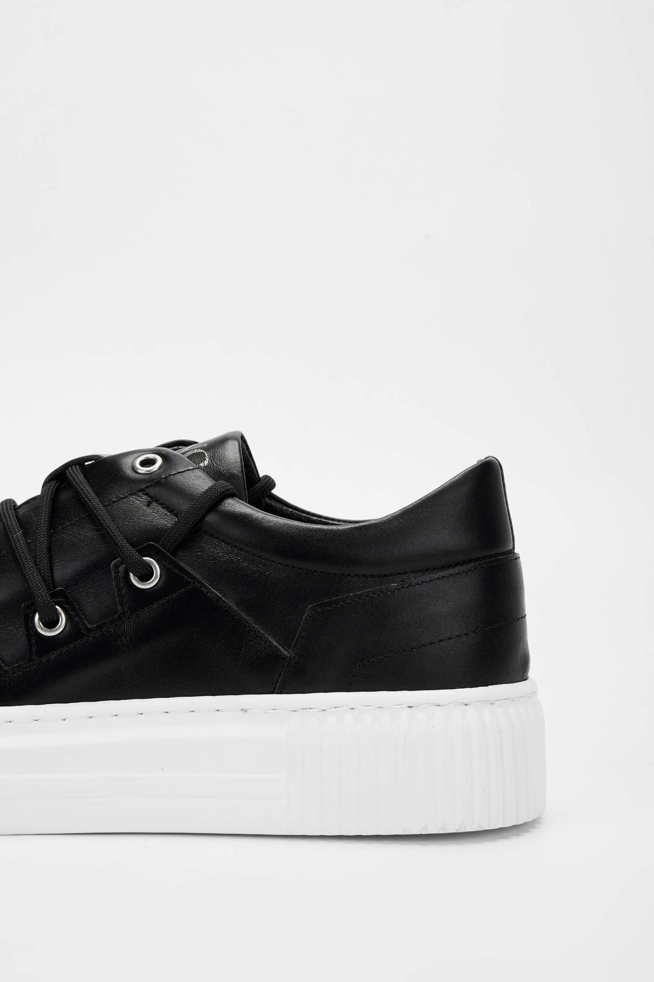 Tamer Tanca Erkek Hakiki Deri Siyah Sneakers & Spor Ayakkabı