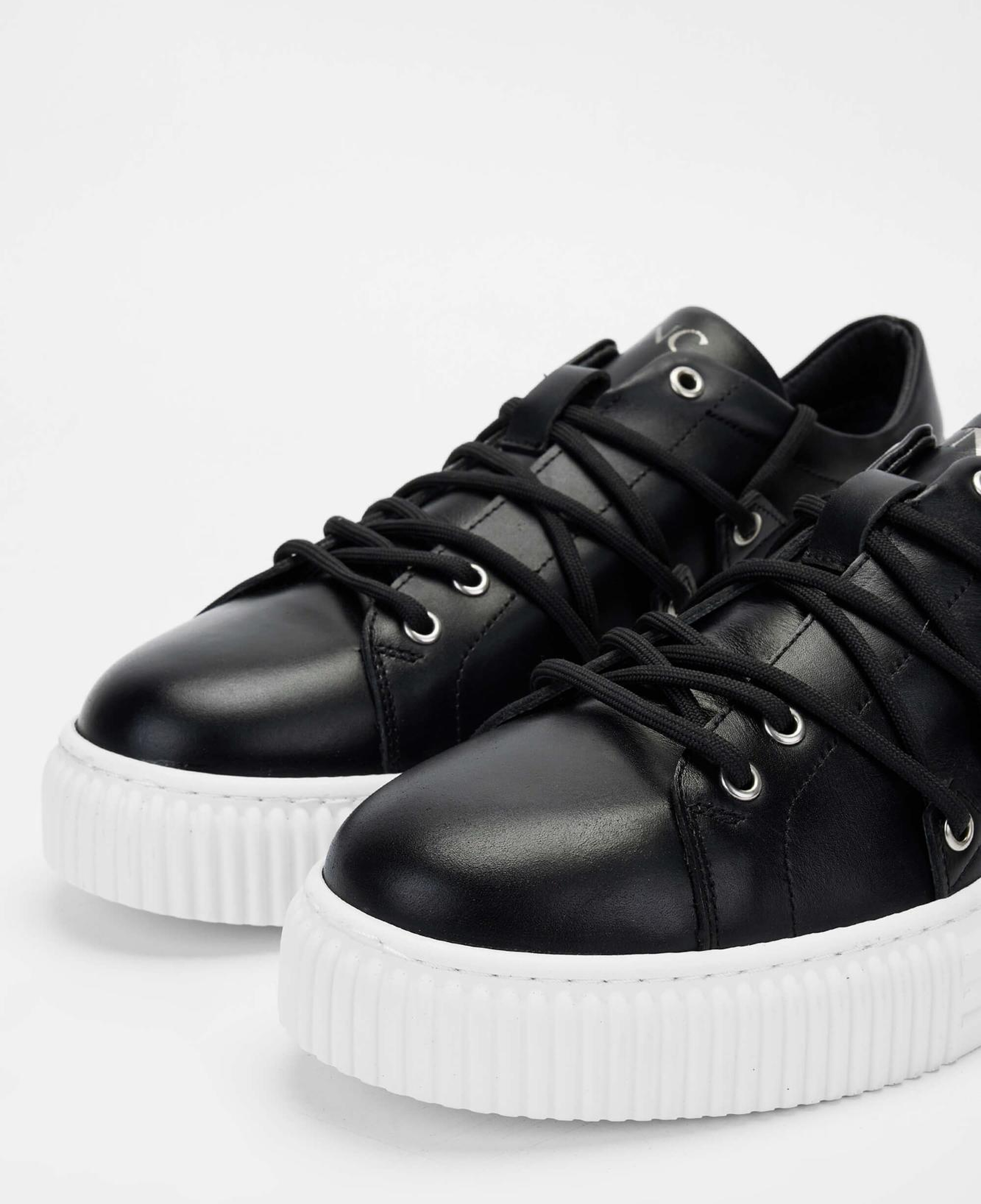 Tamer Tanca Erkek Hakiki Deri Siyah Sneakers & Spor Ayakkabı