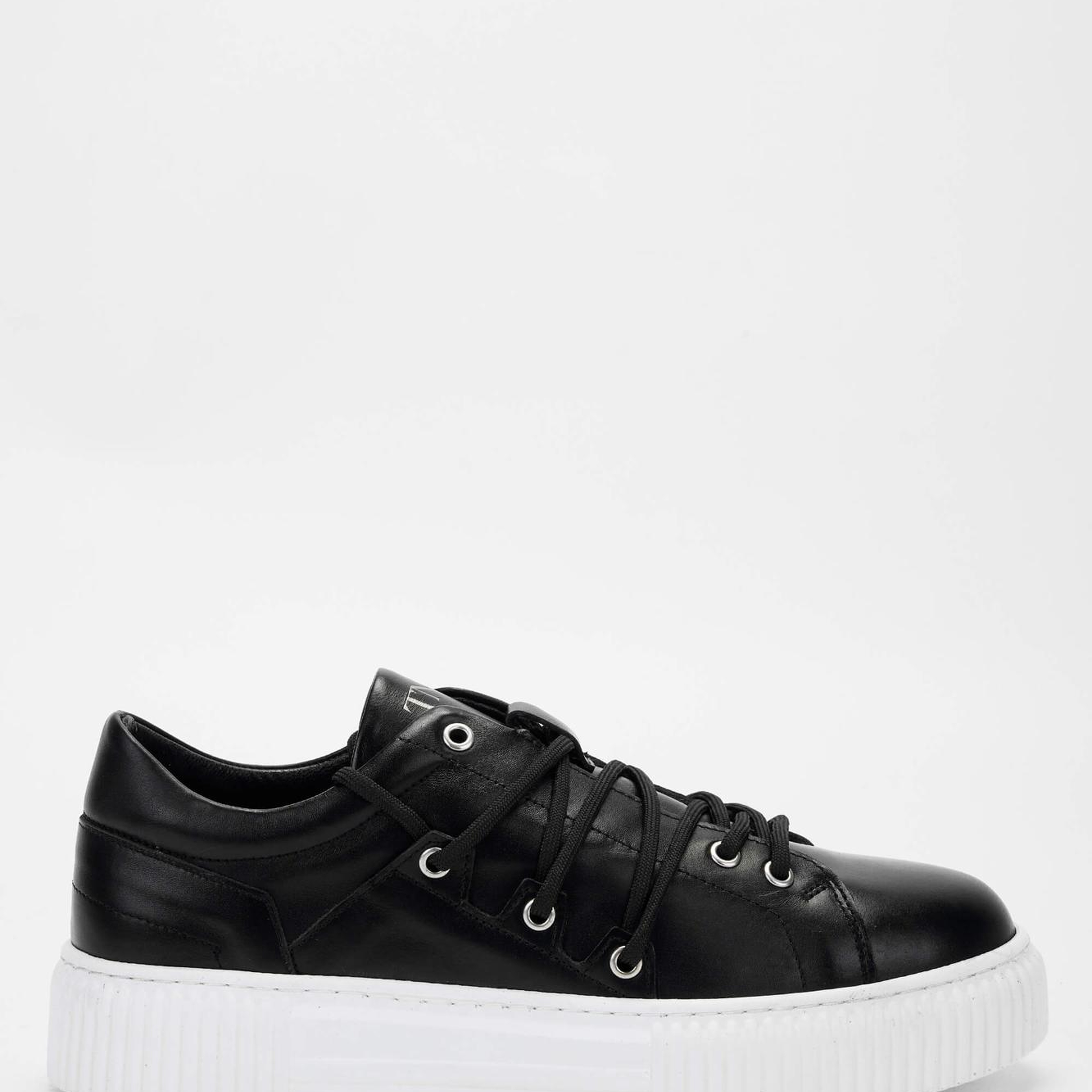 Tamer Tanca Erkek Hakiki Deri Siyah Sneakers & Spor Ayakkabı