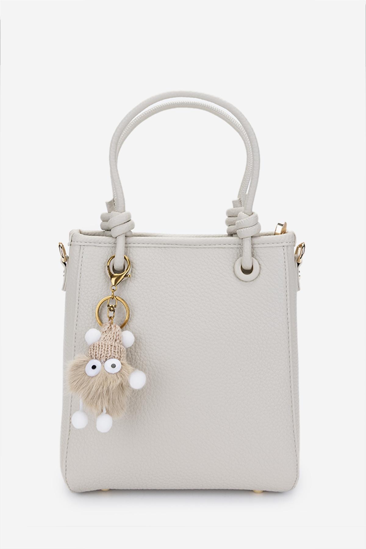 Valmenti Kadın Suni Deri Bej Omuz Çanta