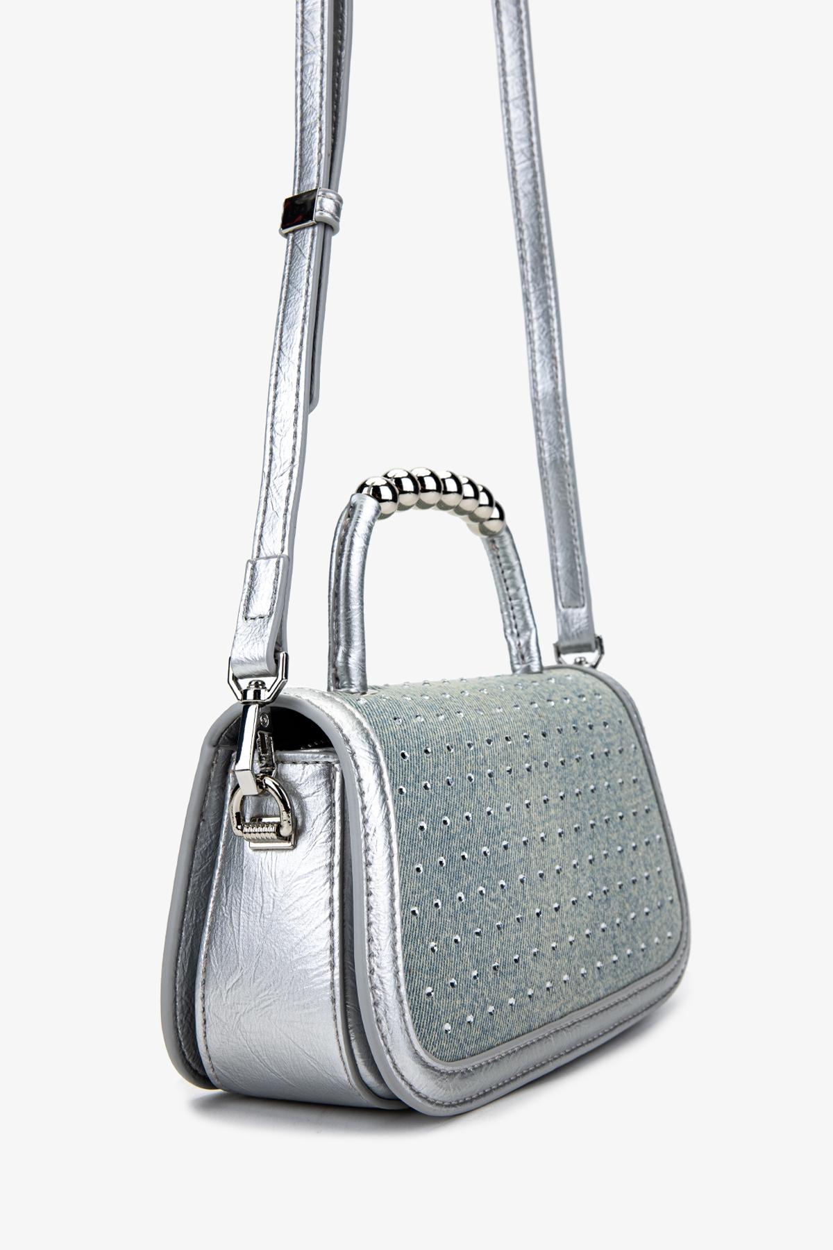 Valmenti Kadın Suni Deri Mavi Omuz Çanta