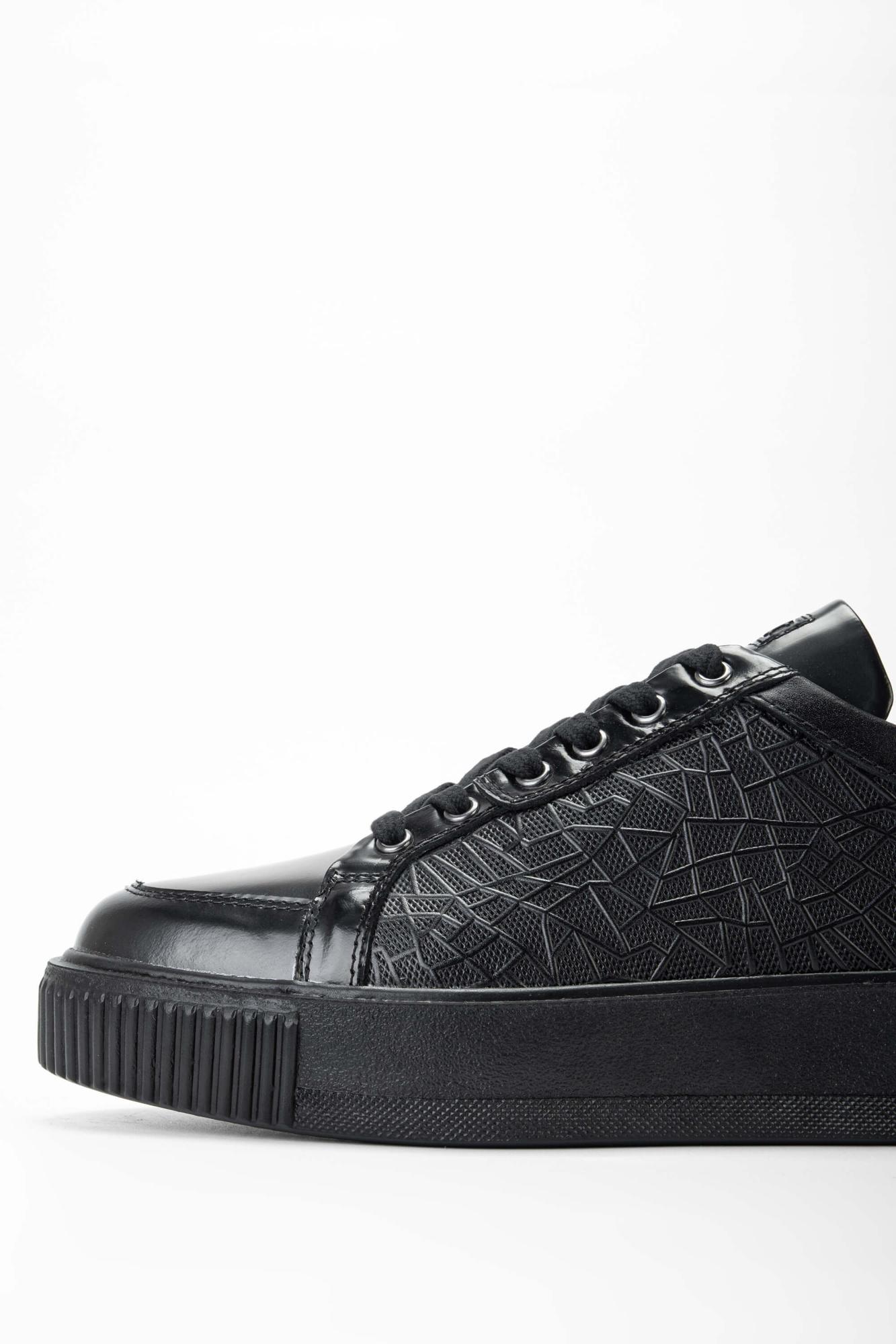 Tamer Tanca Erkek Hakiki Deri Siyah/Siyah Sneakers & Spor Ayakkabı