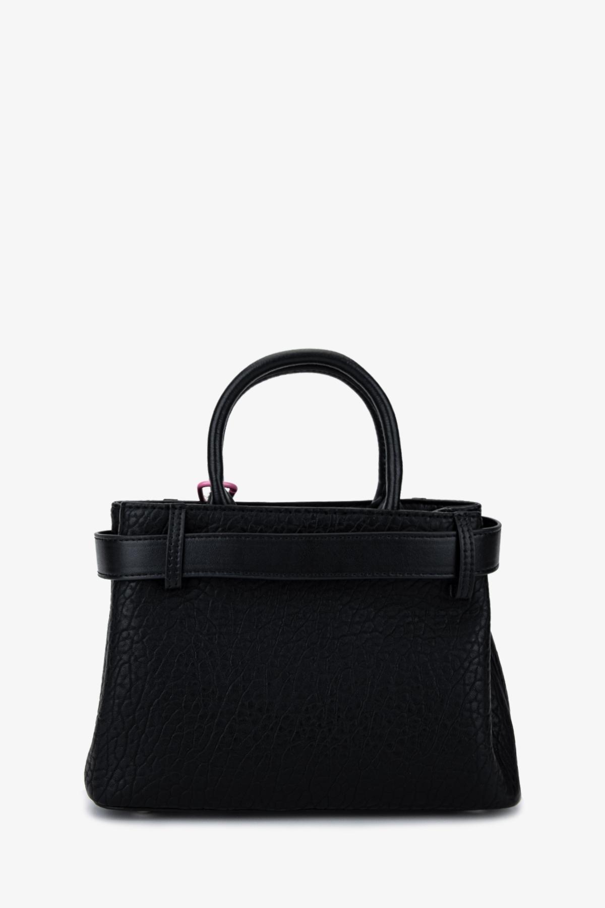 Valmenti Kadın Suni Deri Siyah Omuz Çanta