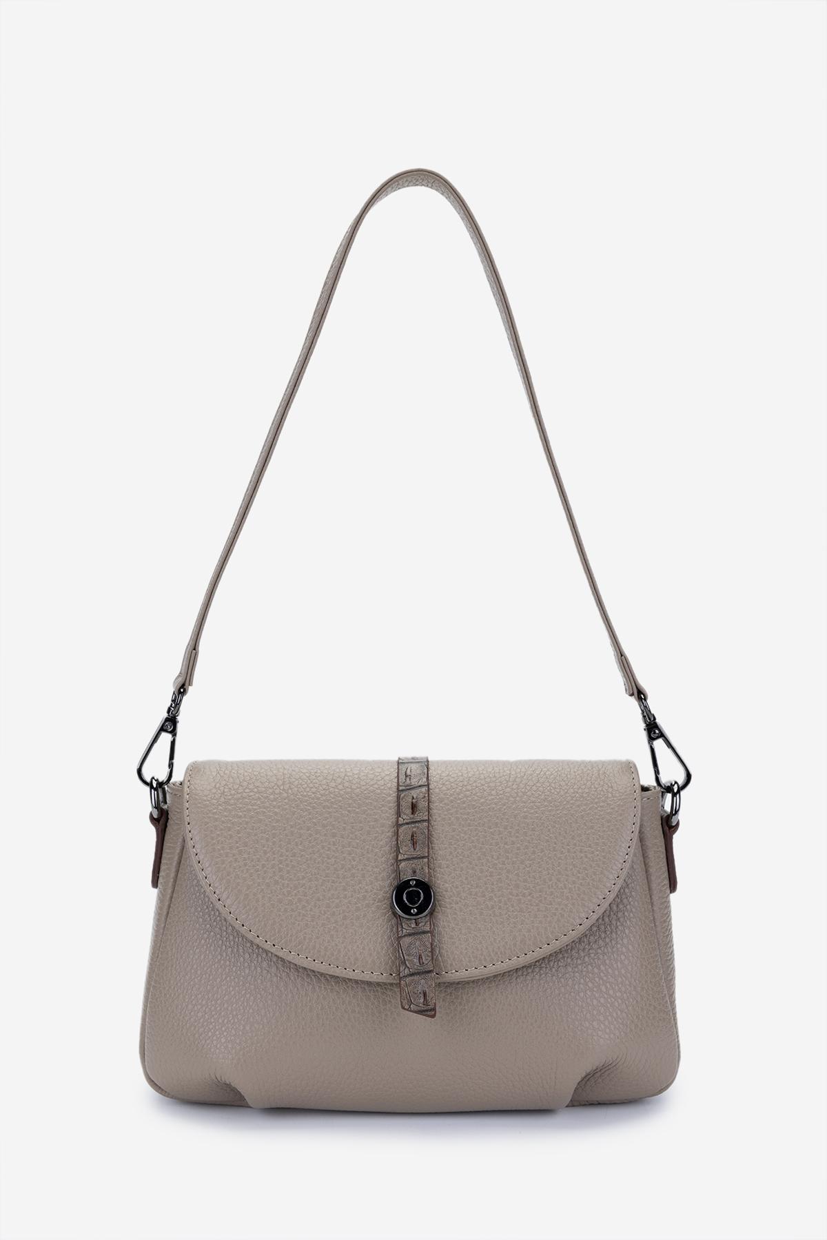 Valmenti Kadın Hakiki Deri Vizon Floter Kol Çantası