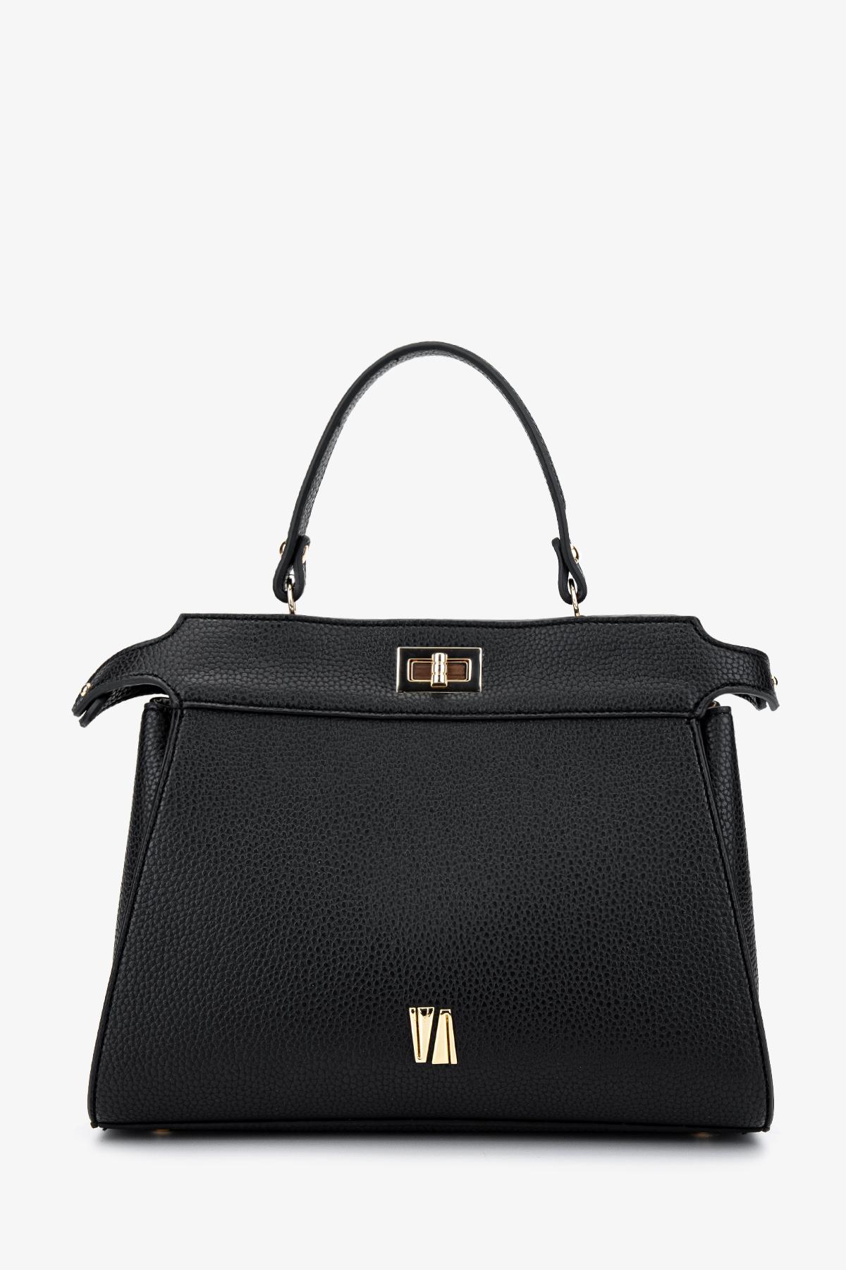 Valmenti Kadın Suni Deri Siyah Floter Kol Çantası