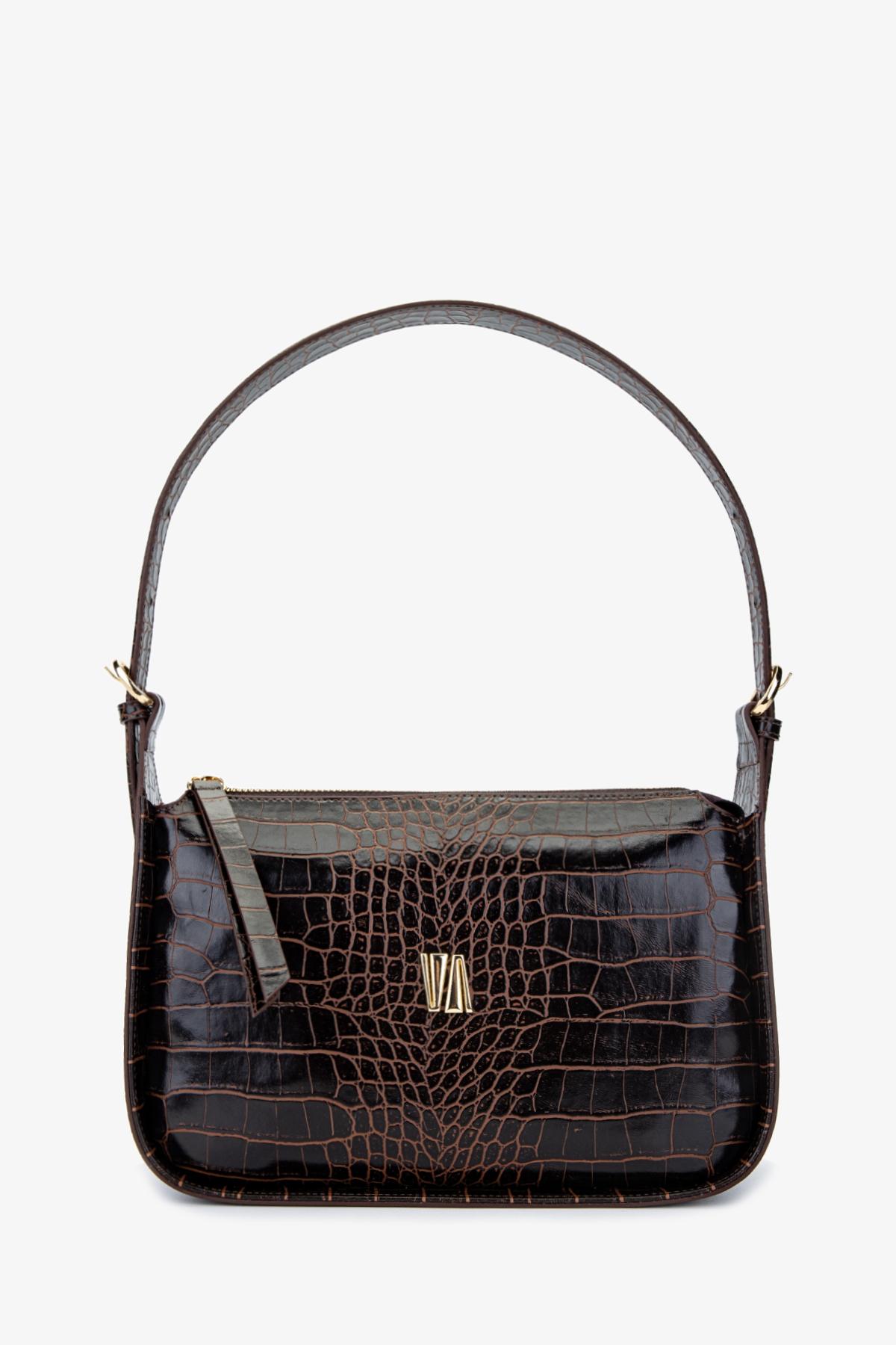 Valmenti Kadın Suni Deri Kahverengi Omuz Çanta