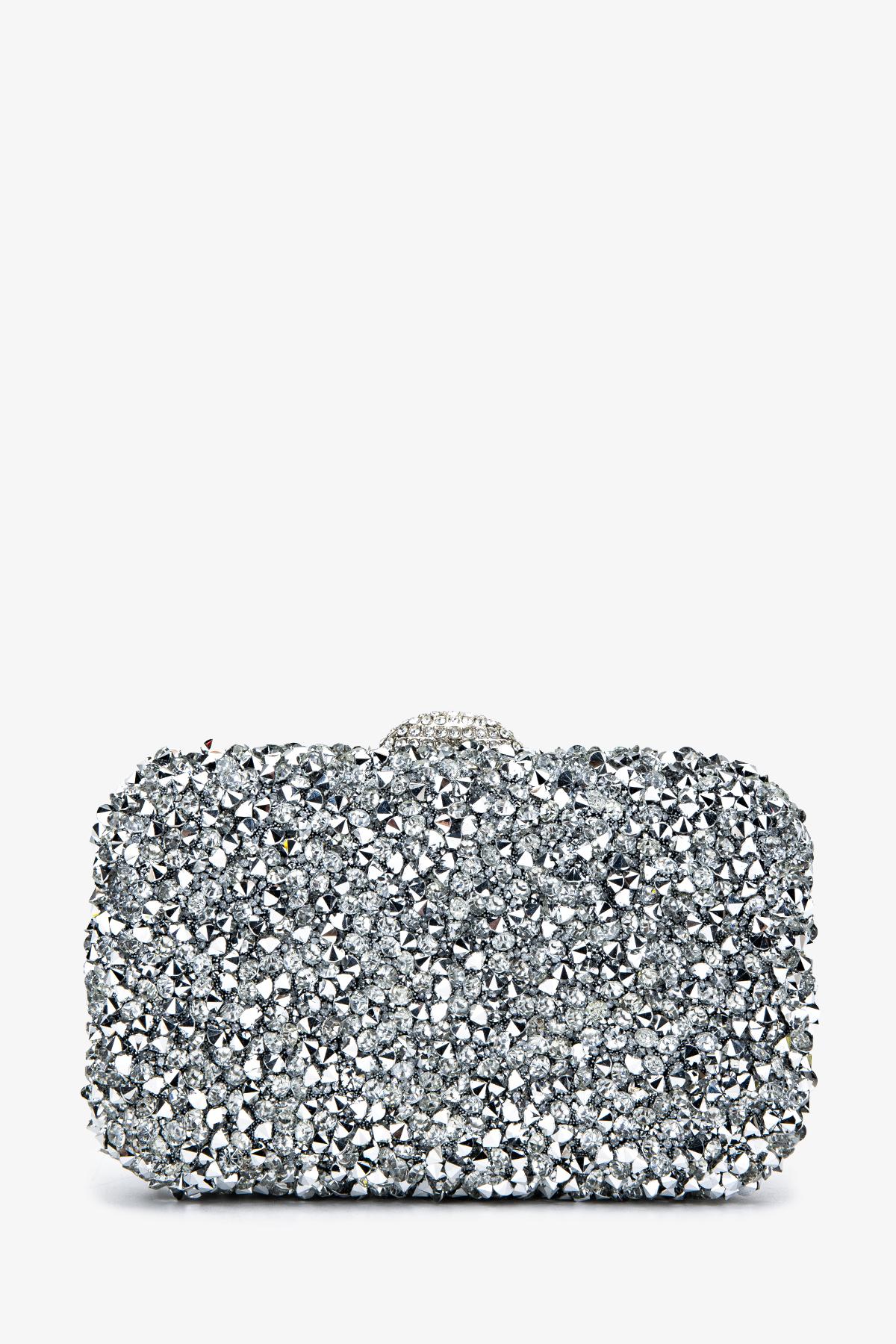 Valmenti Kadın Vegan Gri Abiye Çanta