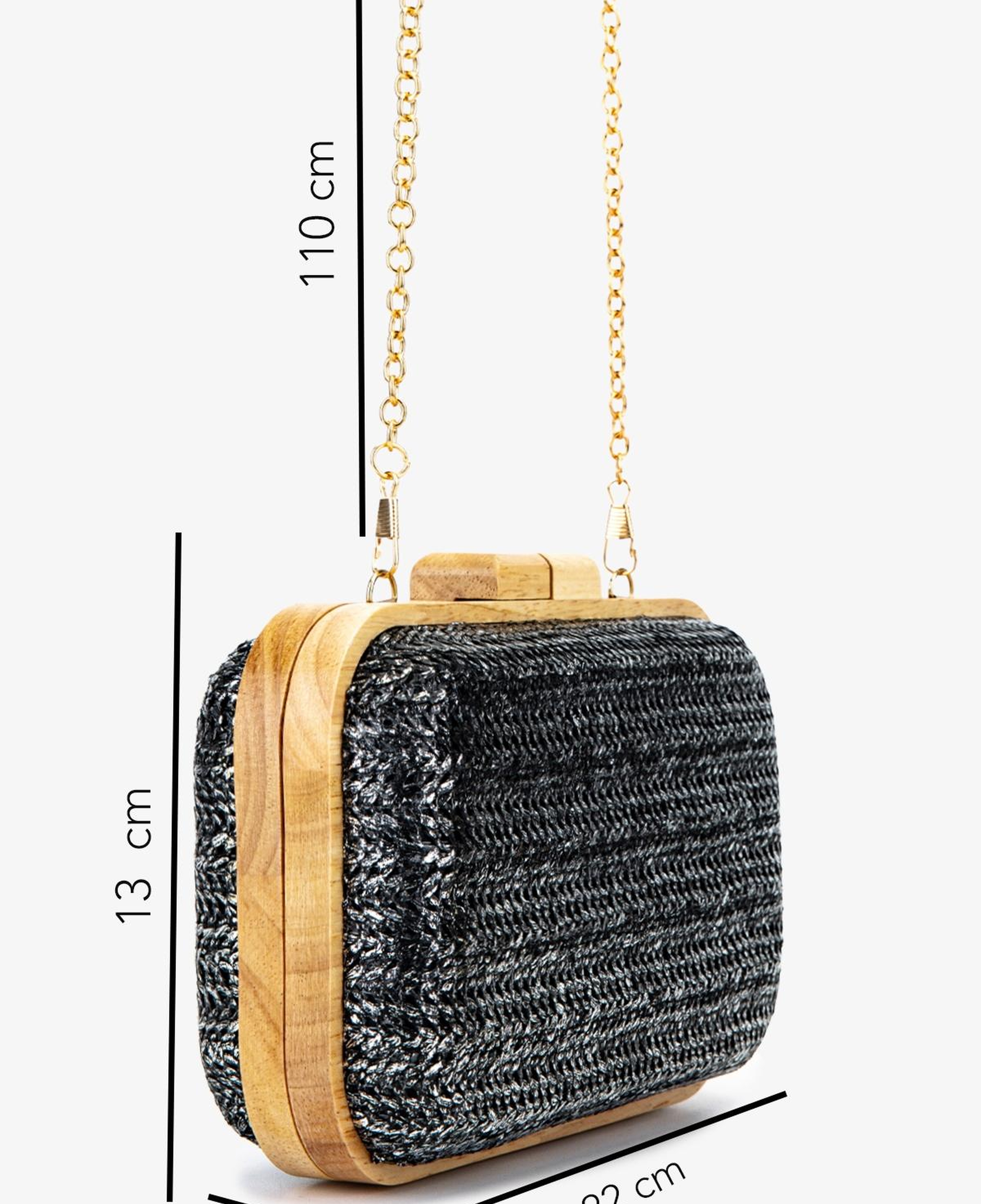 Valmenti Kadın Vegan Siyah Abiye Çanta