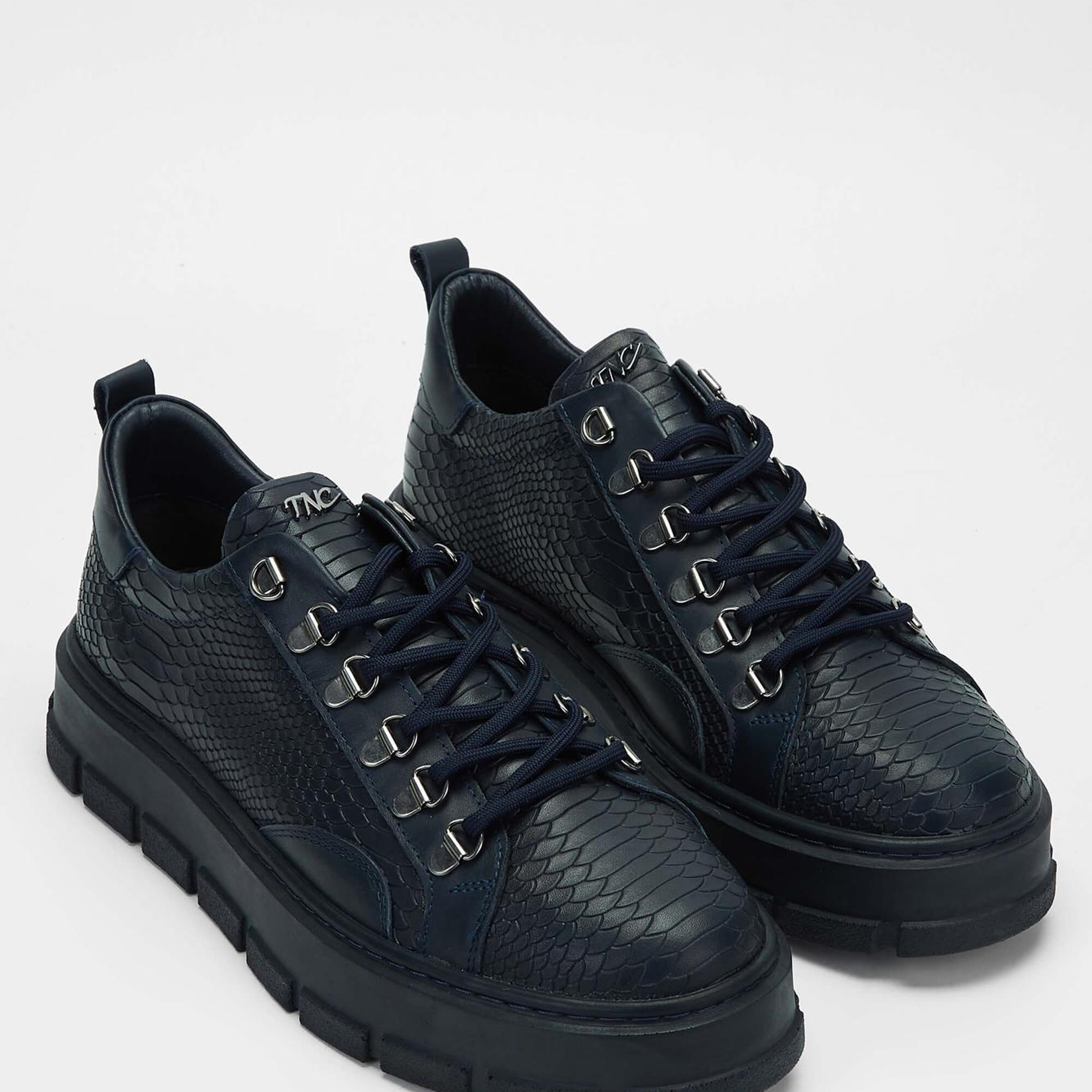 Tamer Tanca Erkek Hakiki Deri Lacivert Sneakers & Spor Ayakkabı