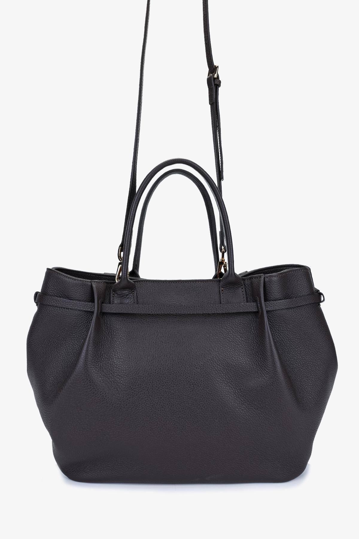 Valmenti Kadın Hakiki Deri Kahverengi Omuz Çanta