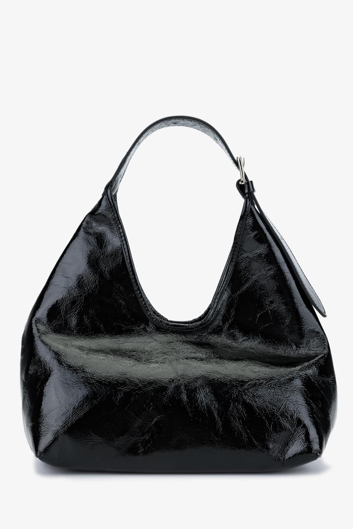 Valmenti Kadın Hakiki Deri Siyah Kol Çantası