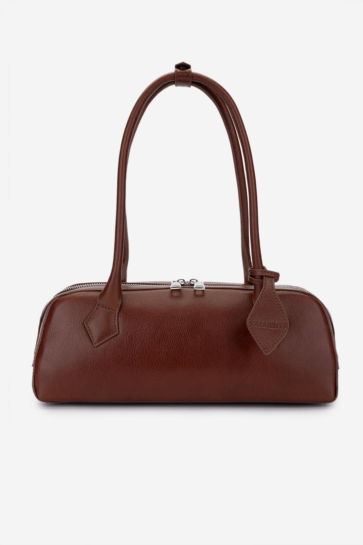Valmenti Kadın Hakiki Deri Taba Deri Kol Çantası