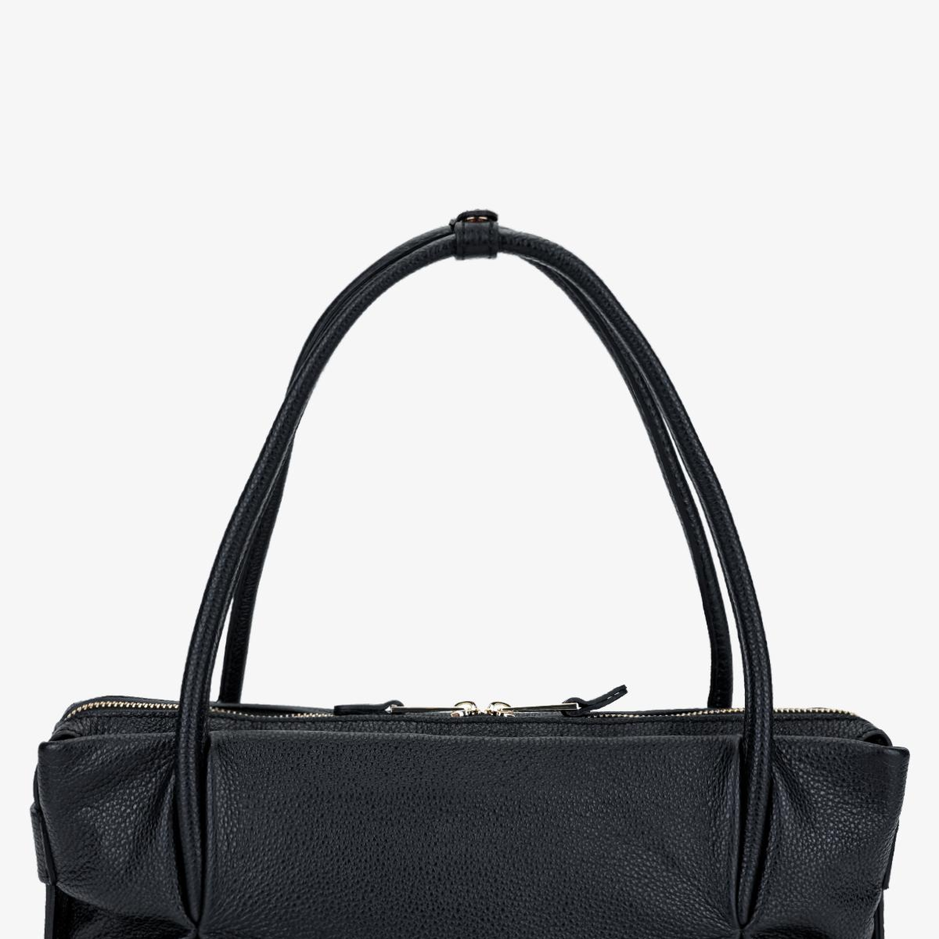 Valmenti Kadın Hakiki Deri Siyah Kol Çantası