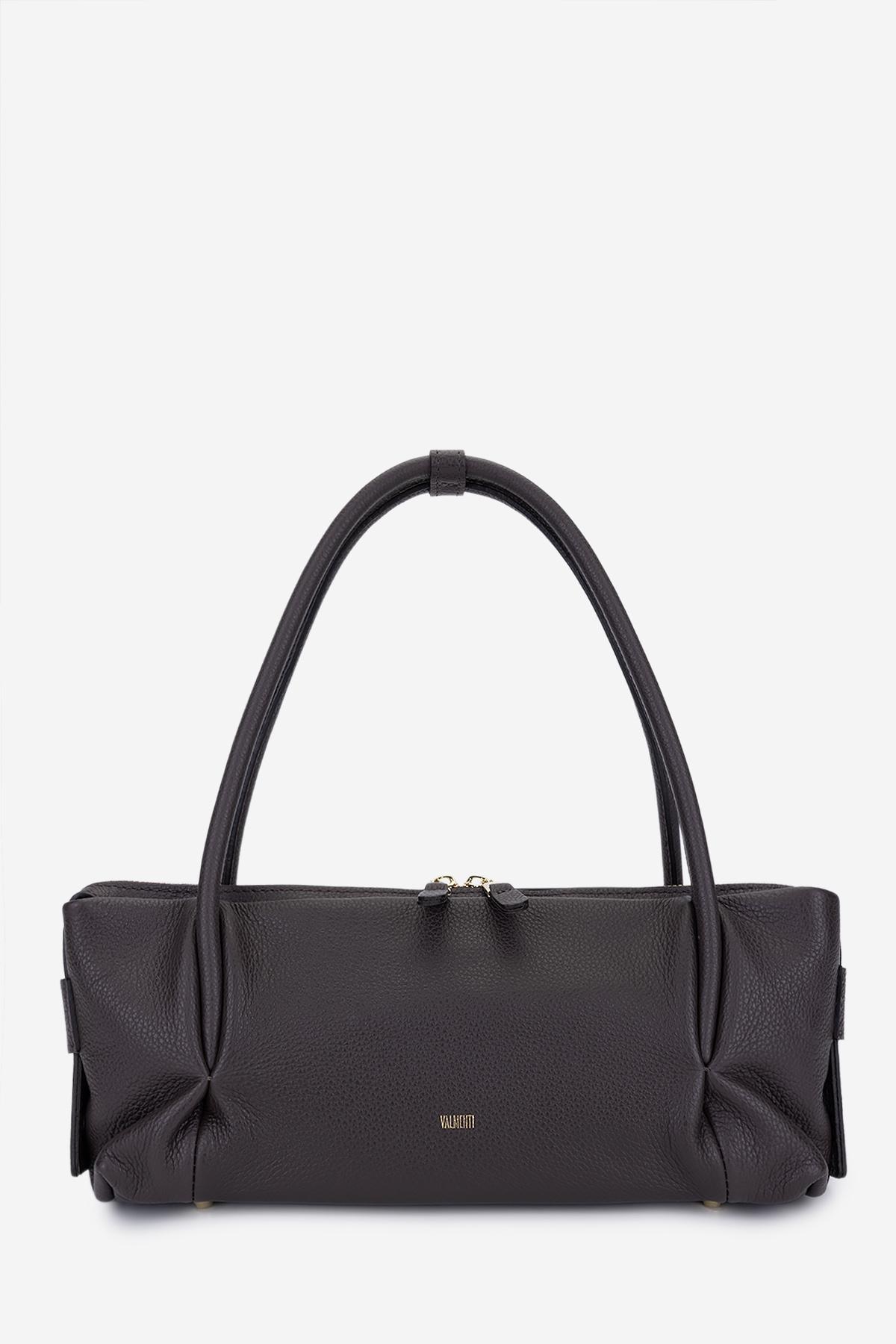 Valmenti Kadın Hakiki Deri Kahverengi Kol Çantası