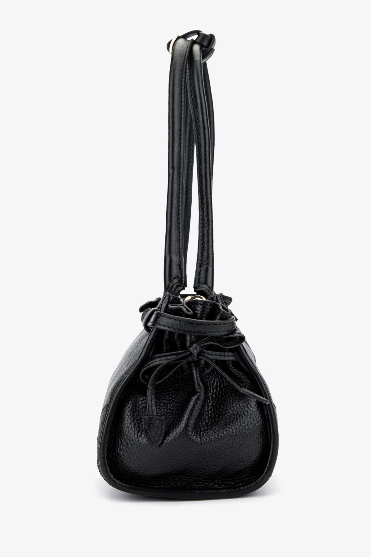 Valmenti Kadın Hakiki Deri Siyah Floter Kol Çantası