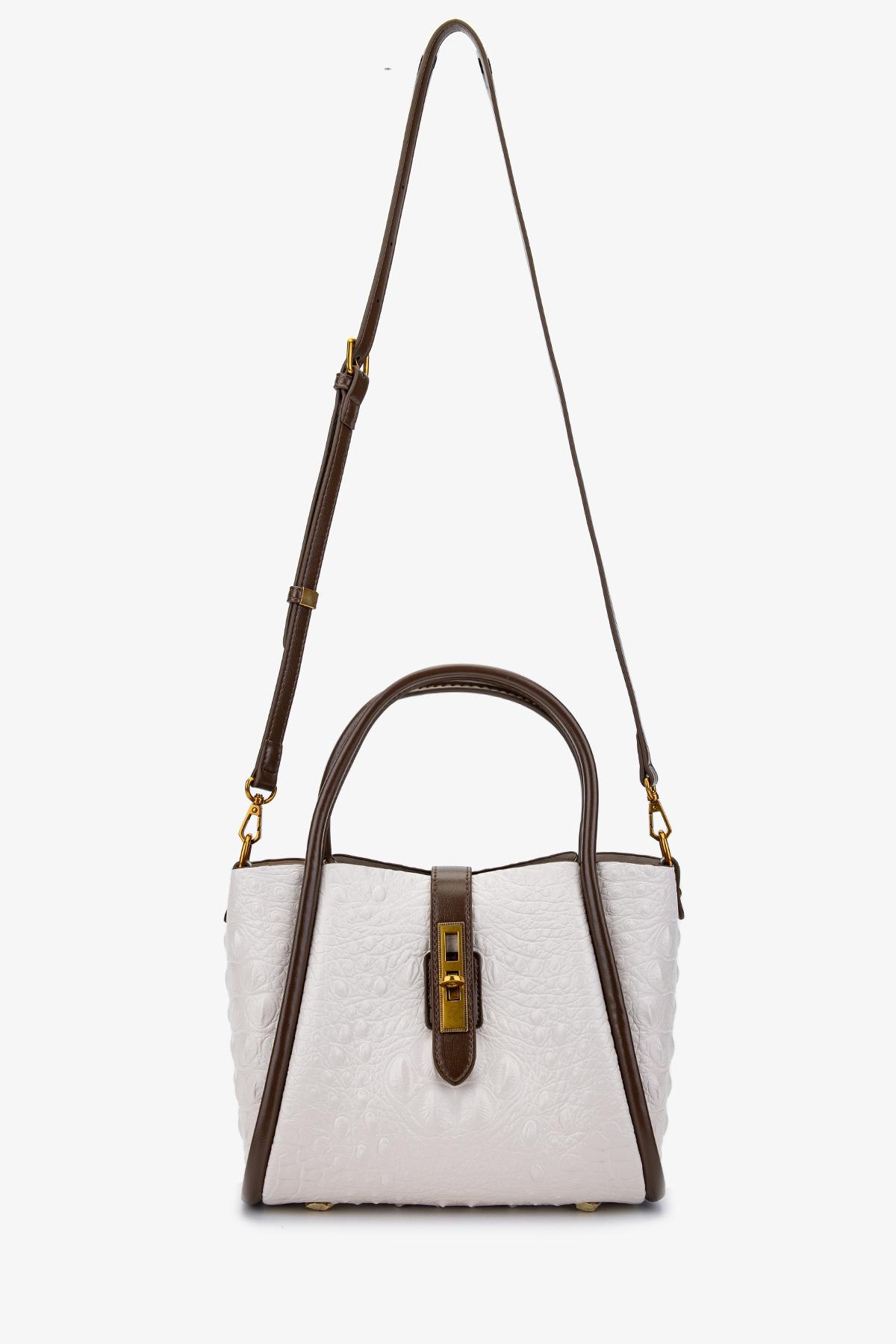 Valmenti Kadın Suni Deri Bej Omuz Çanta