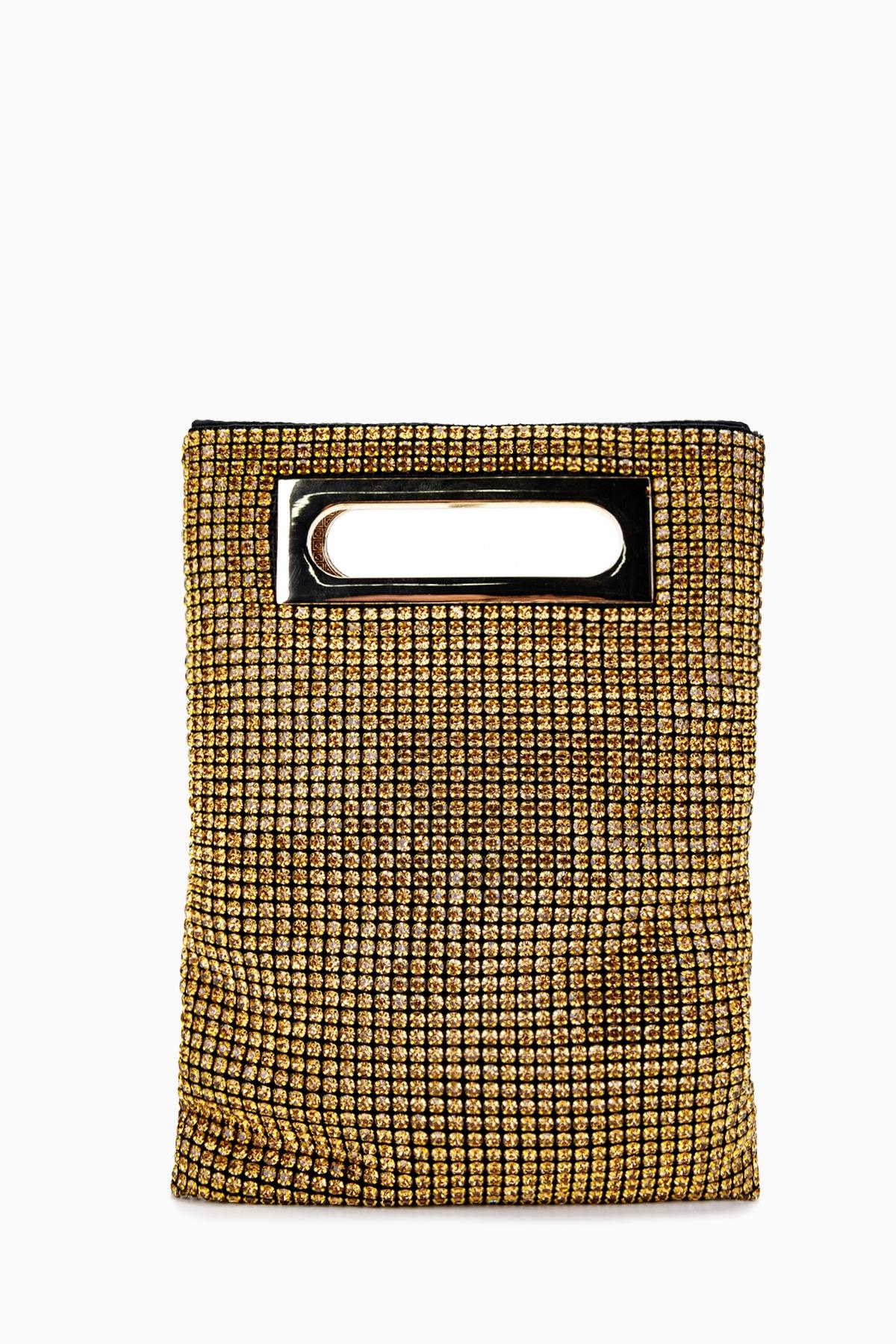 Valmenti Kadın Suni Deri Altın Omuz Çanta