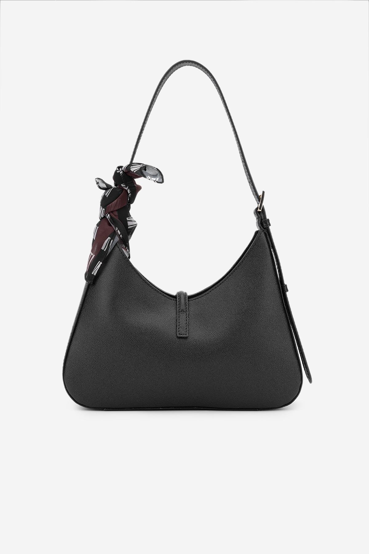 Valmenti Kadın Hakiki Deri Siyah Omuz Çanta