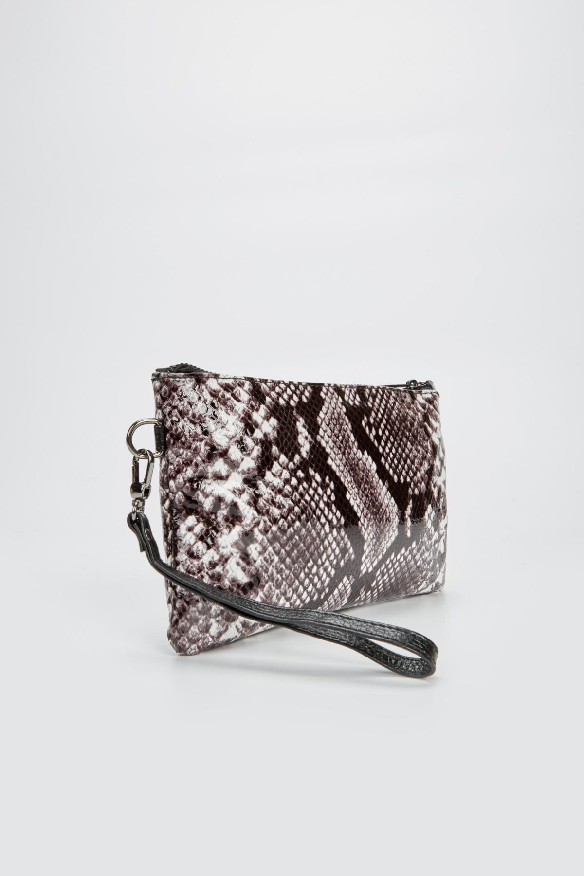 Valmenti Kadın Hakiki Deri Siyah El Çantası