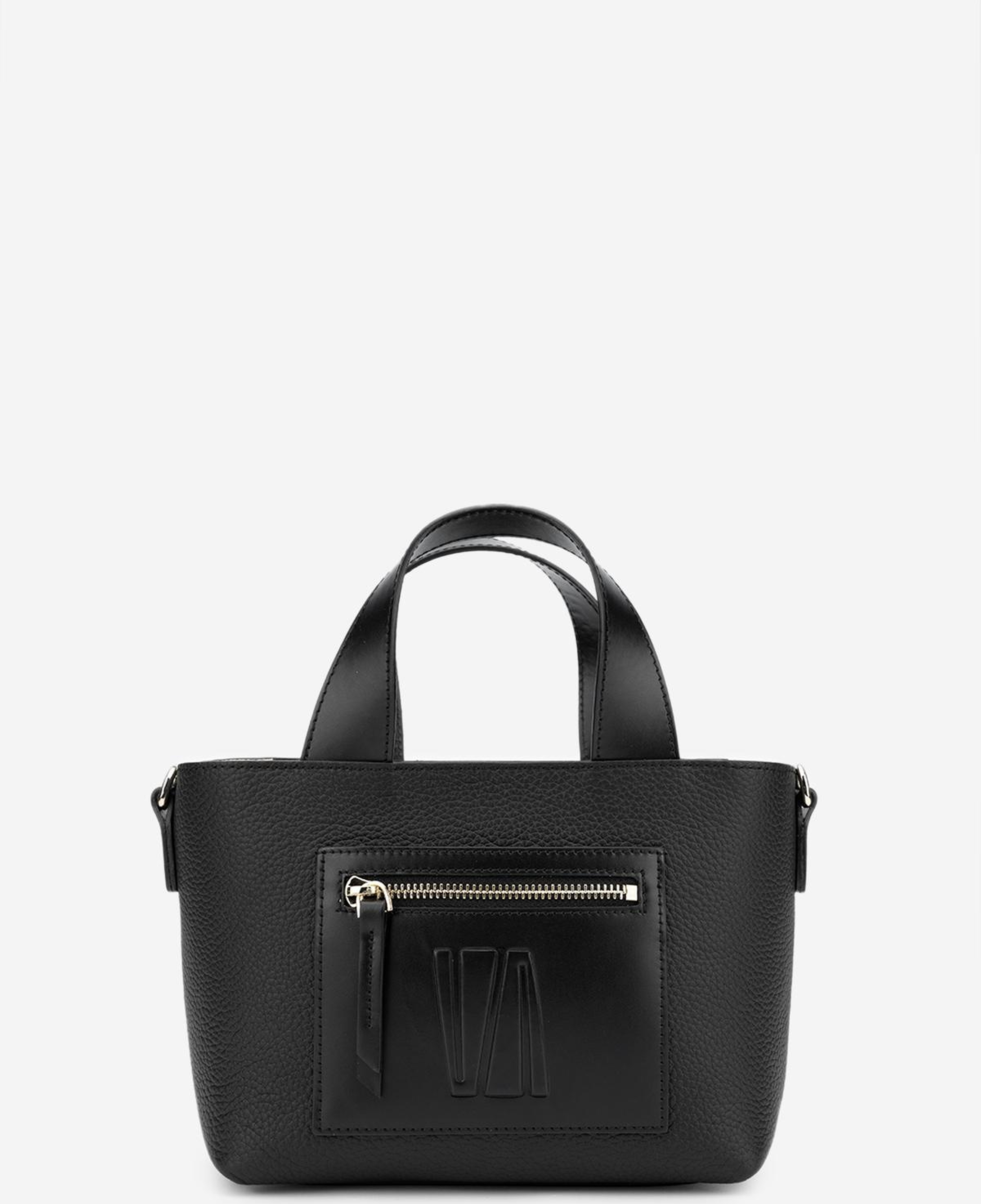 Valmenti Kadın Hakiki Deri Siyah El Çantası