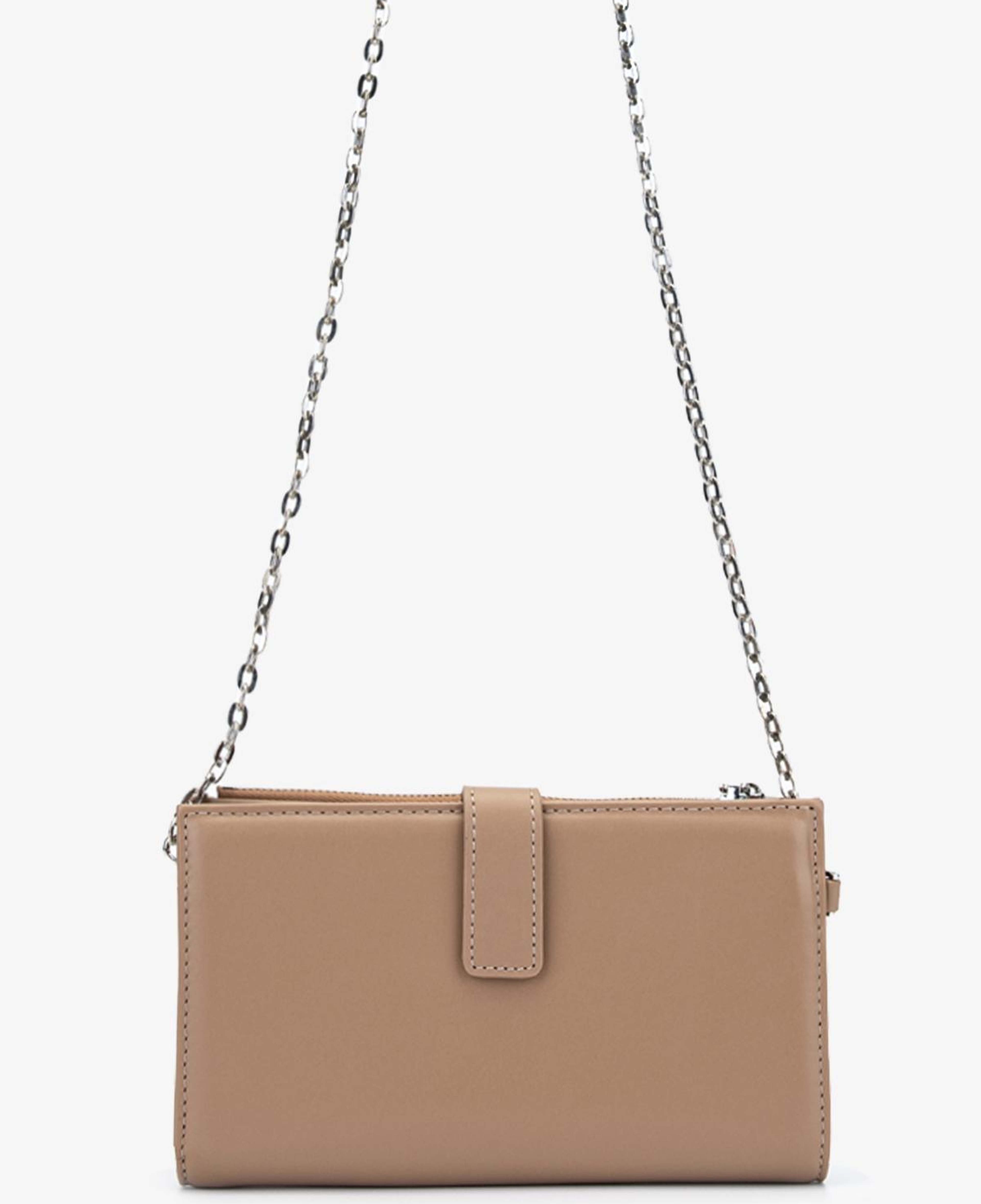 Valmenti Kadın Hakiki Deri Bej El Çantası