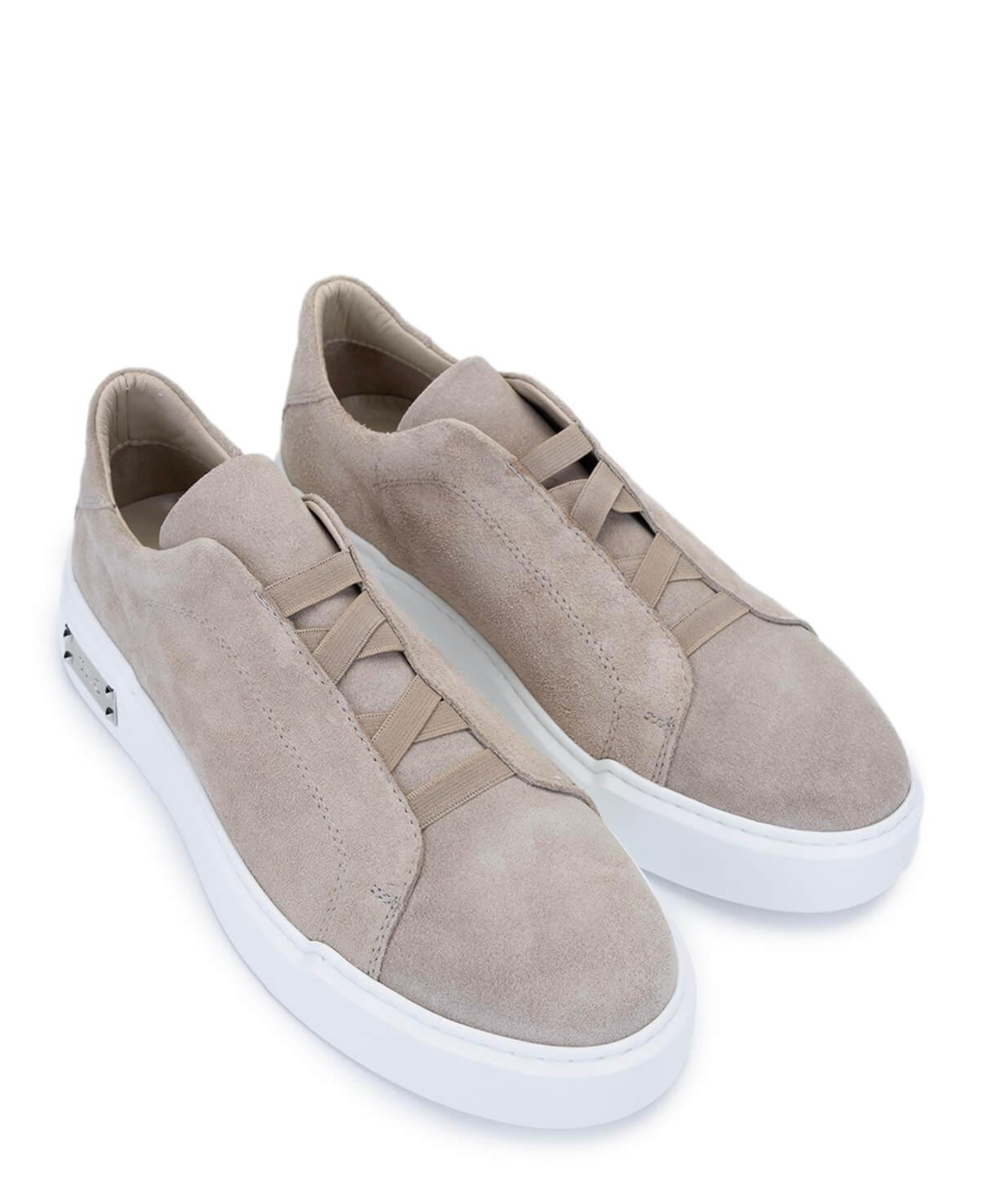 Tamer Tanca Erkek Hakiki Deri Bej Süet Sneakers & Spor Ayakkabı