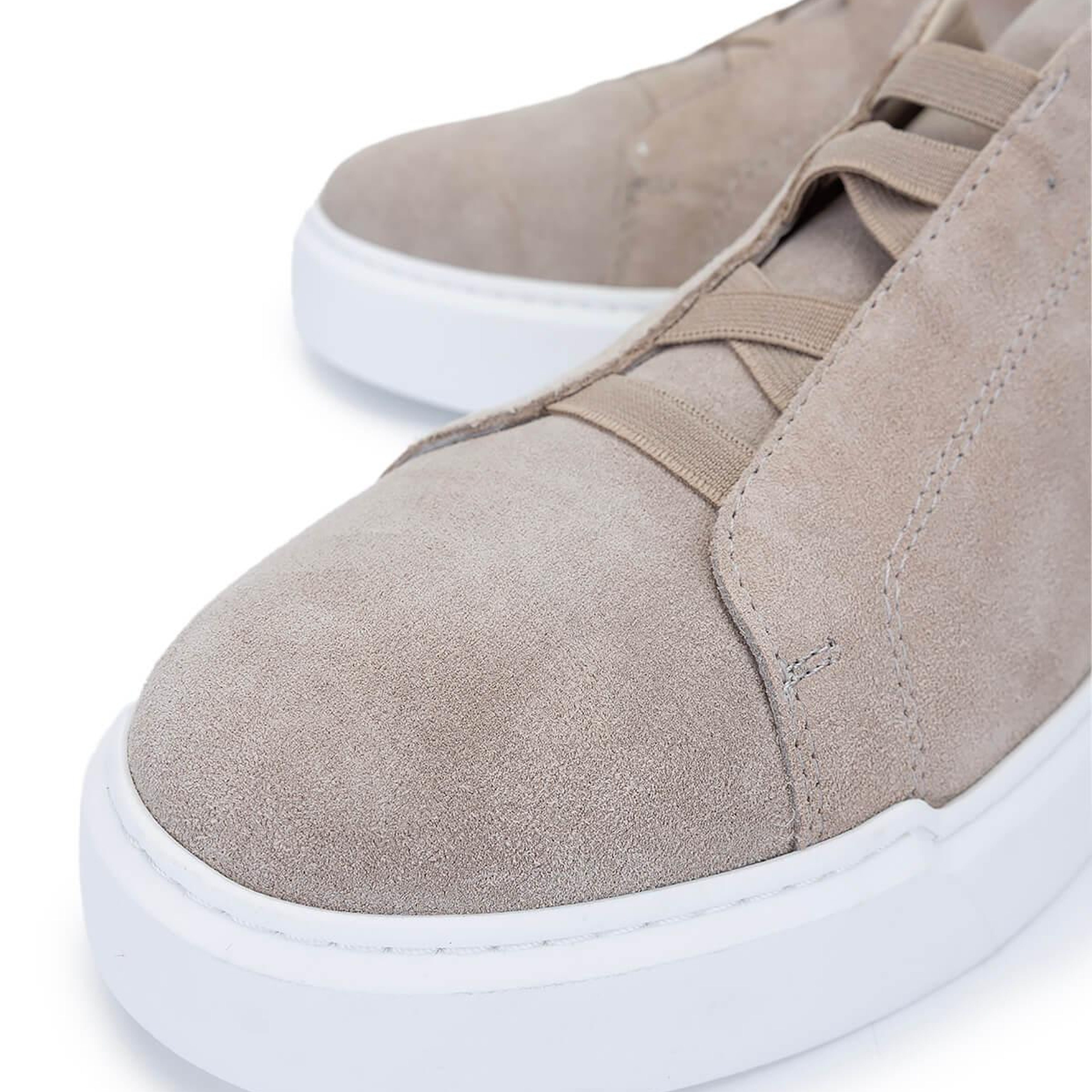 Tamer Tanca Erkek Hakiki Deri Bej Süet Sneakers & Spor Ayakkabı