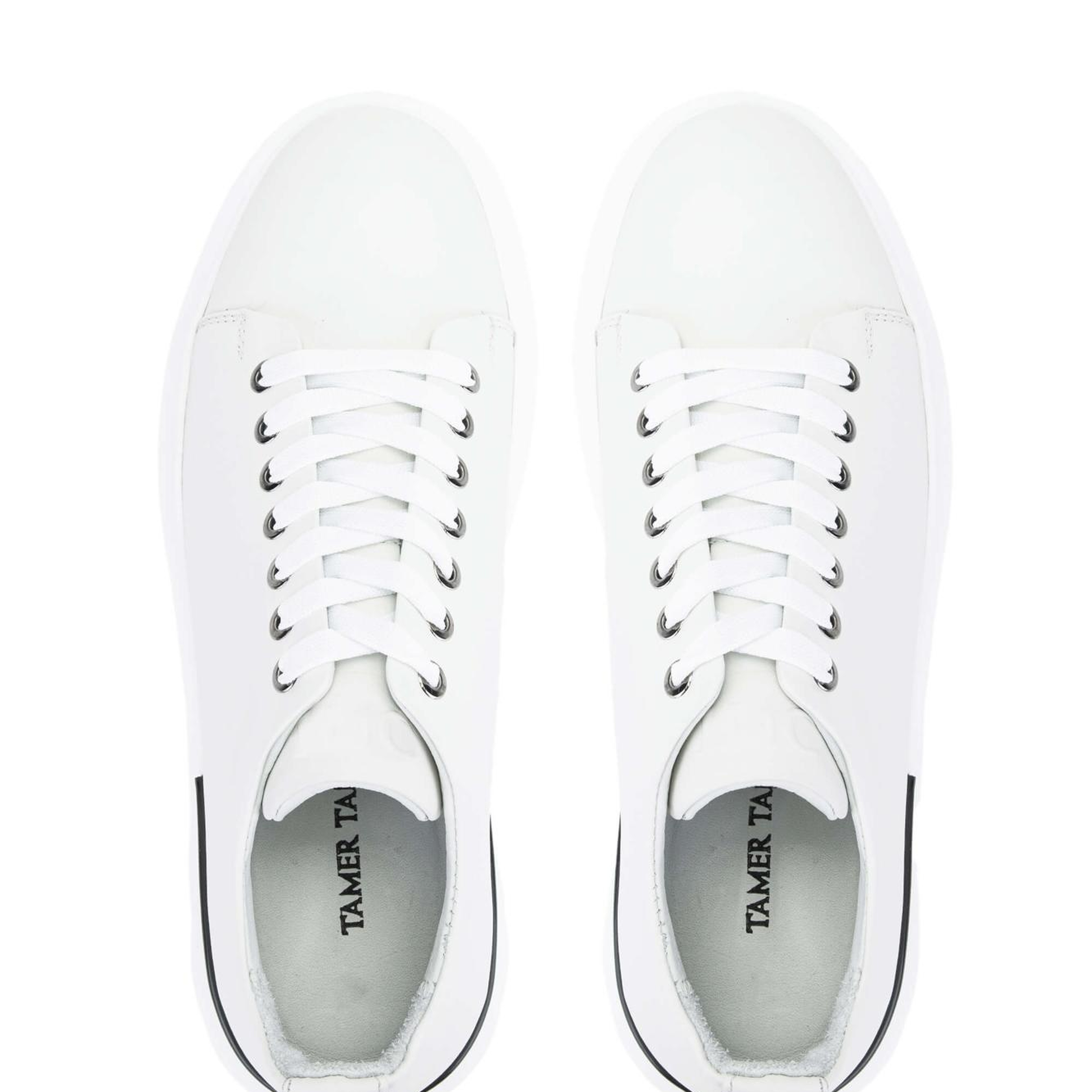 Tamer Tanca Erkek Hakiki Deri Beyaz Sneakers & Spor Ayakkabı