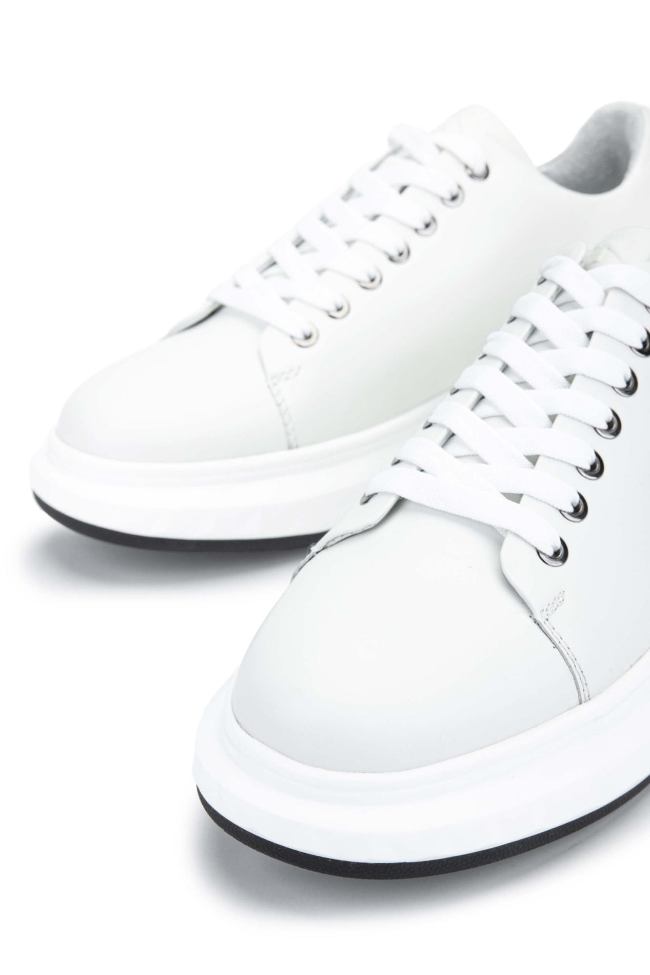 Tamer Tanca Erkek Hakiki Deri Beyaz Sneakers & Spor Ayakkabı