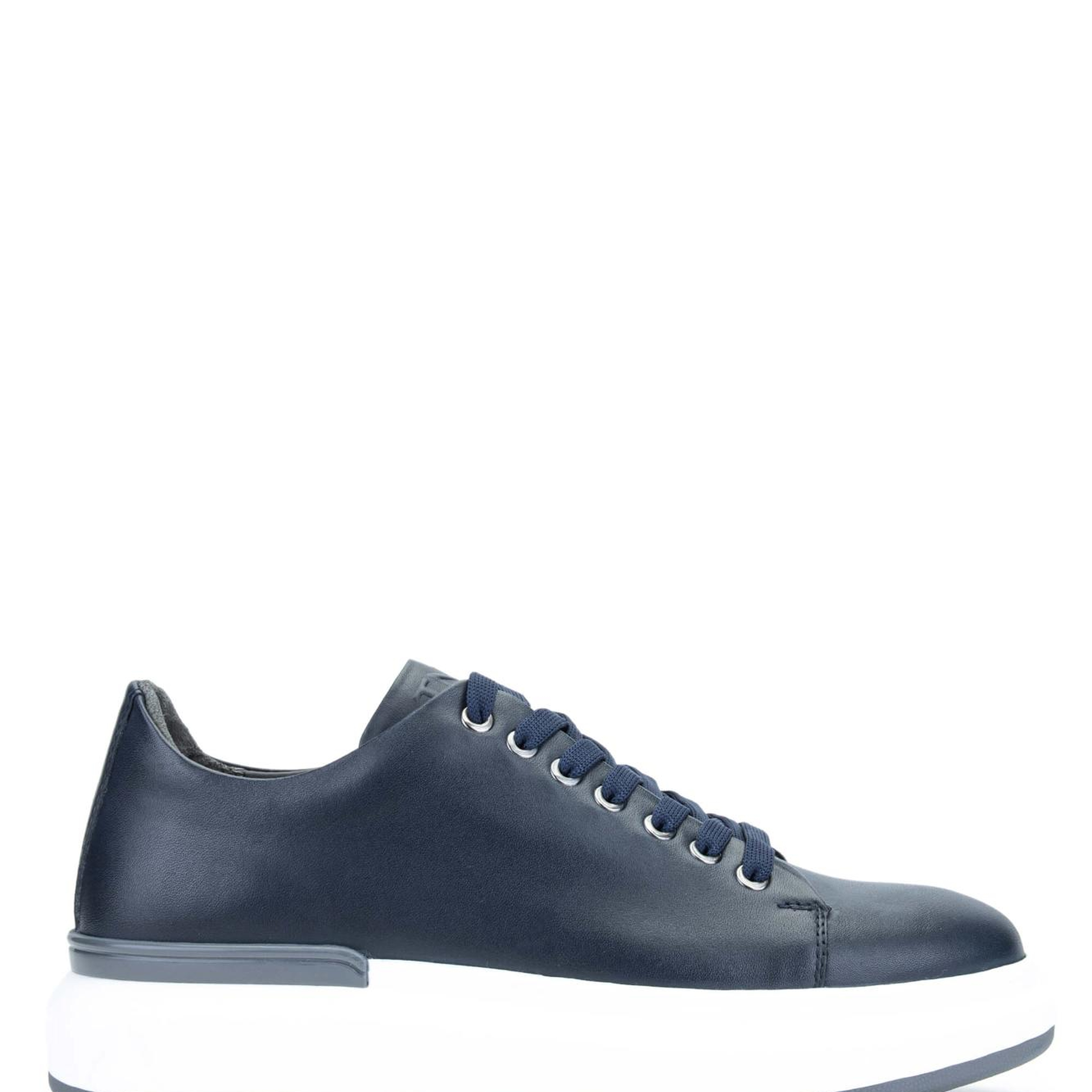 Tamer Tanca Erkek Hakiki Deri Lacivert Sneakers & Spor Ayakkabı