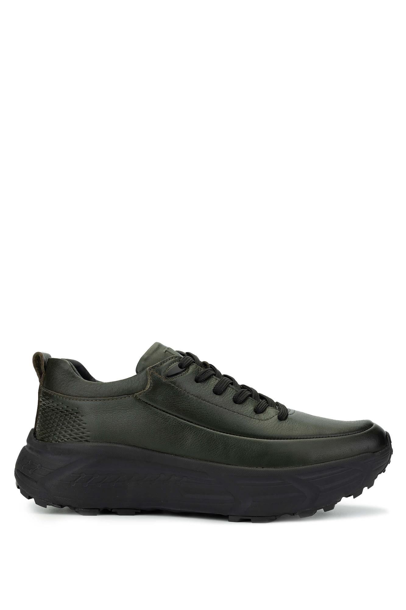 Tamer Tanca Erkek Hakiki Deri Haki Analin Sneakers & Spor Ayakkabı
