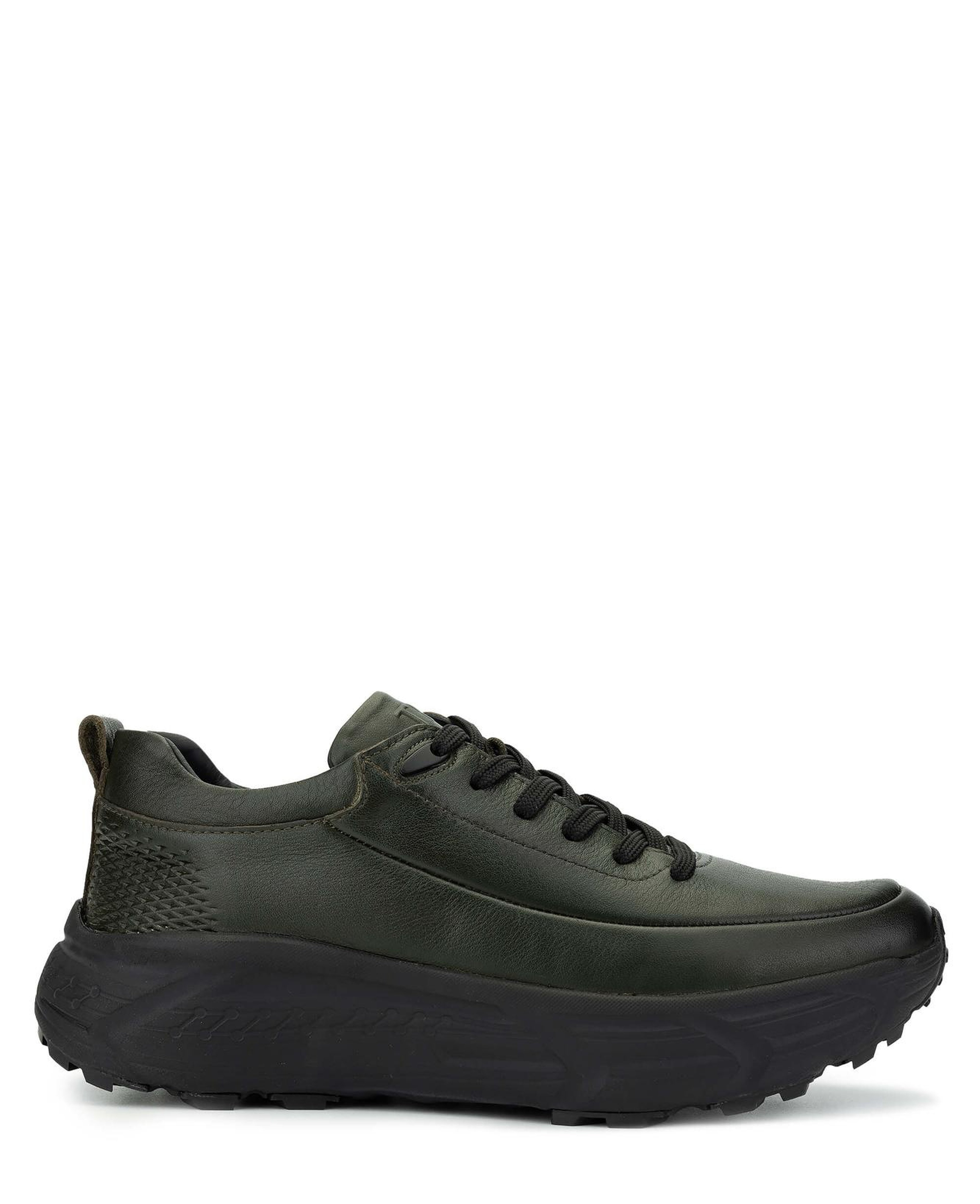 Tamer Tanca Erkek Hakiki Deri Haki Analin Sneakers & Spor Ayakkabı