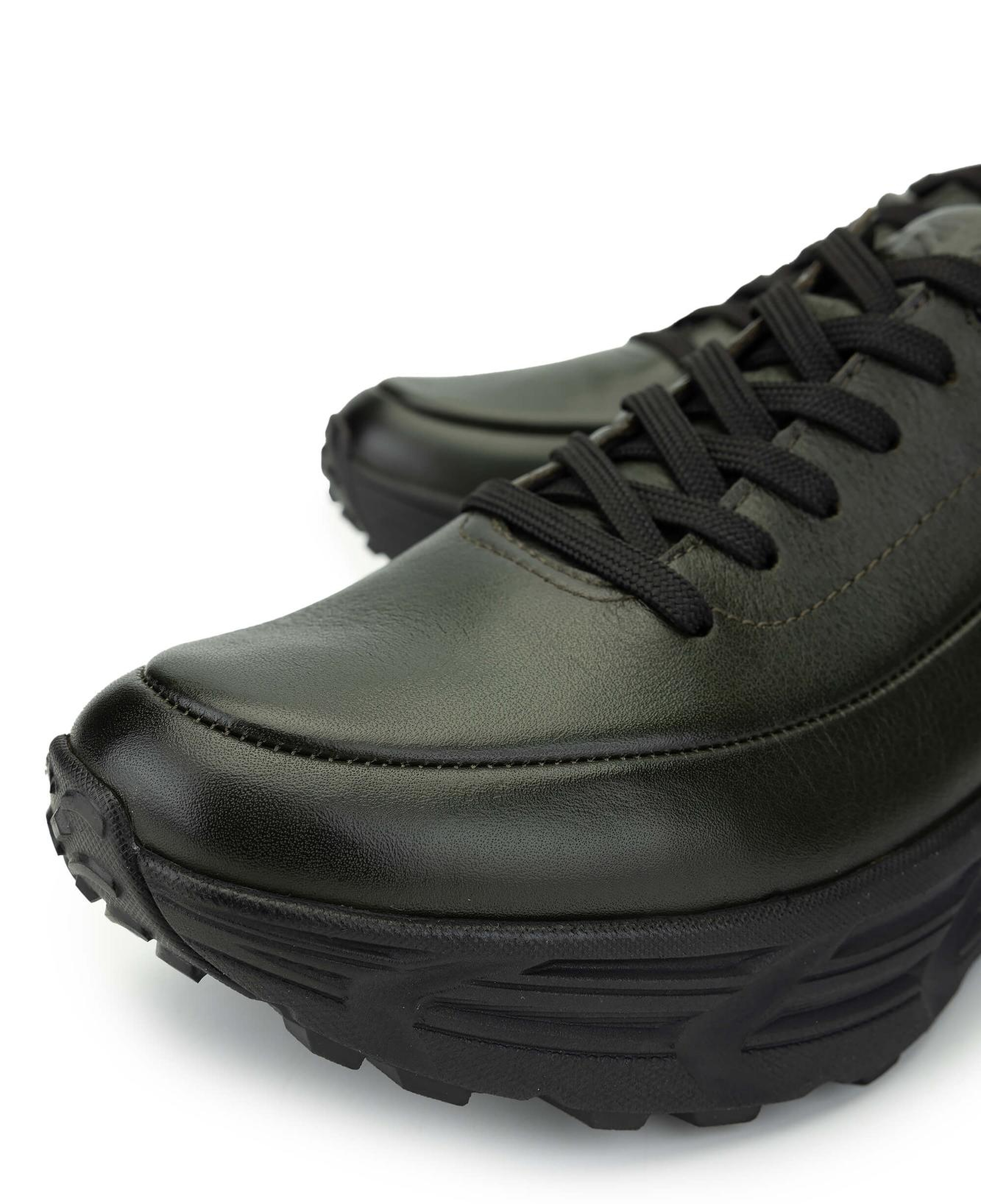 Tamer Tanca Erkek Hakiki Deri Haki Analin Sneakers & Spor Ayakkabı