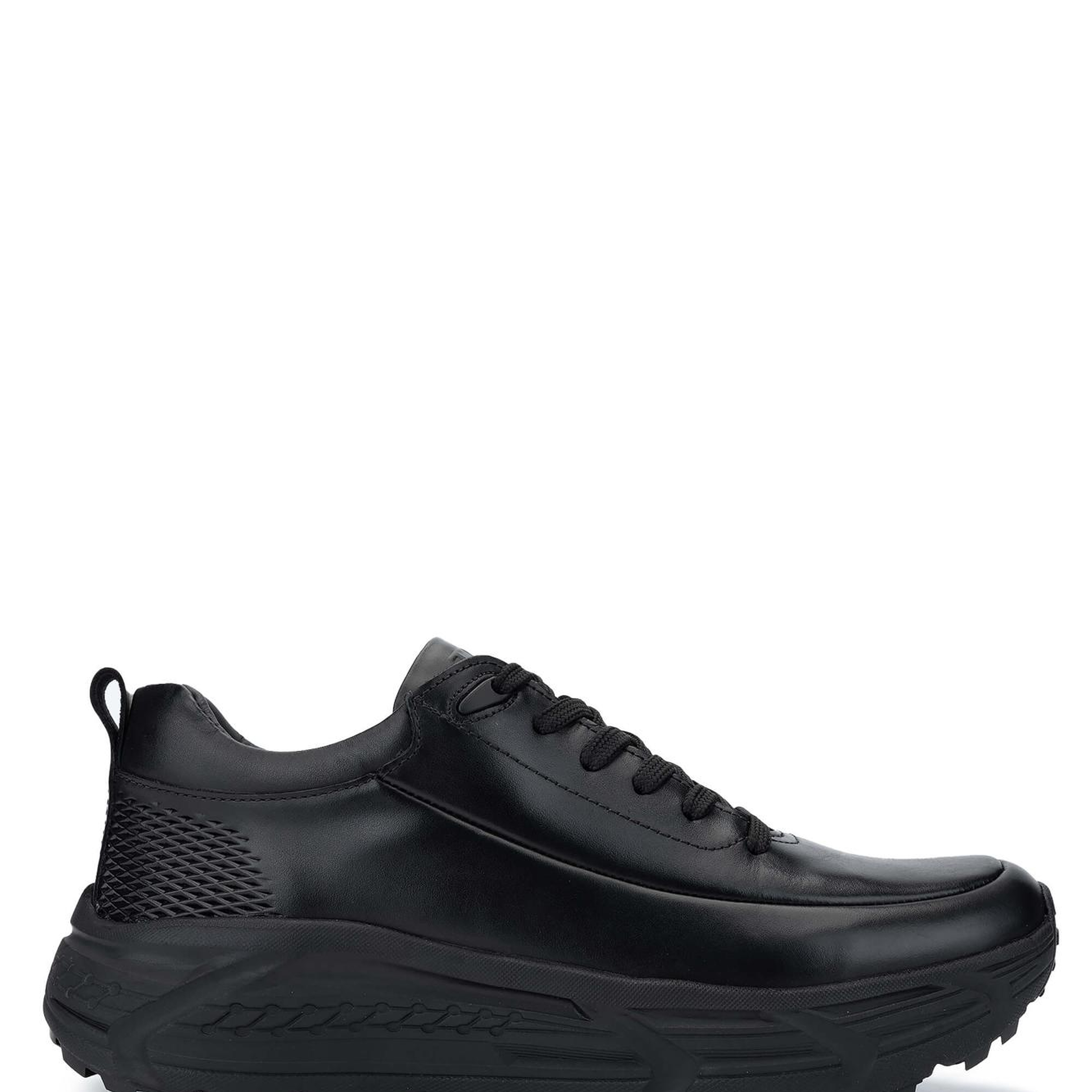 Tamer Tanca Erkek Hakiki Deri Siyah Antik Sneakers & Spor Ayakkabı