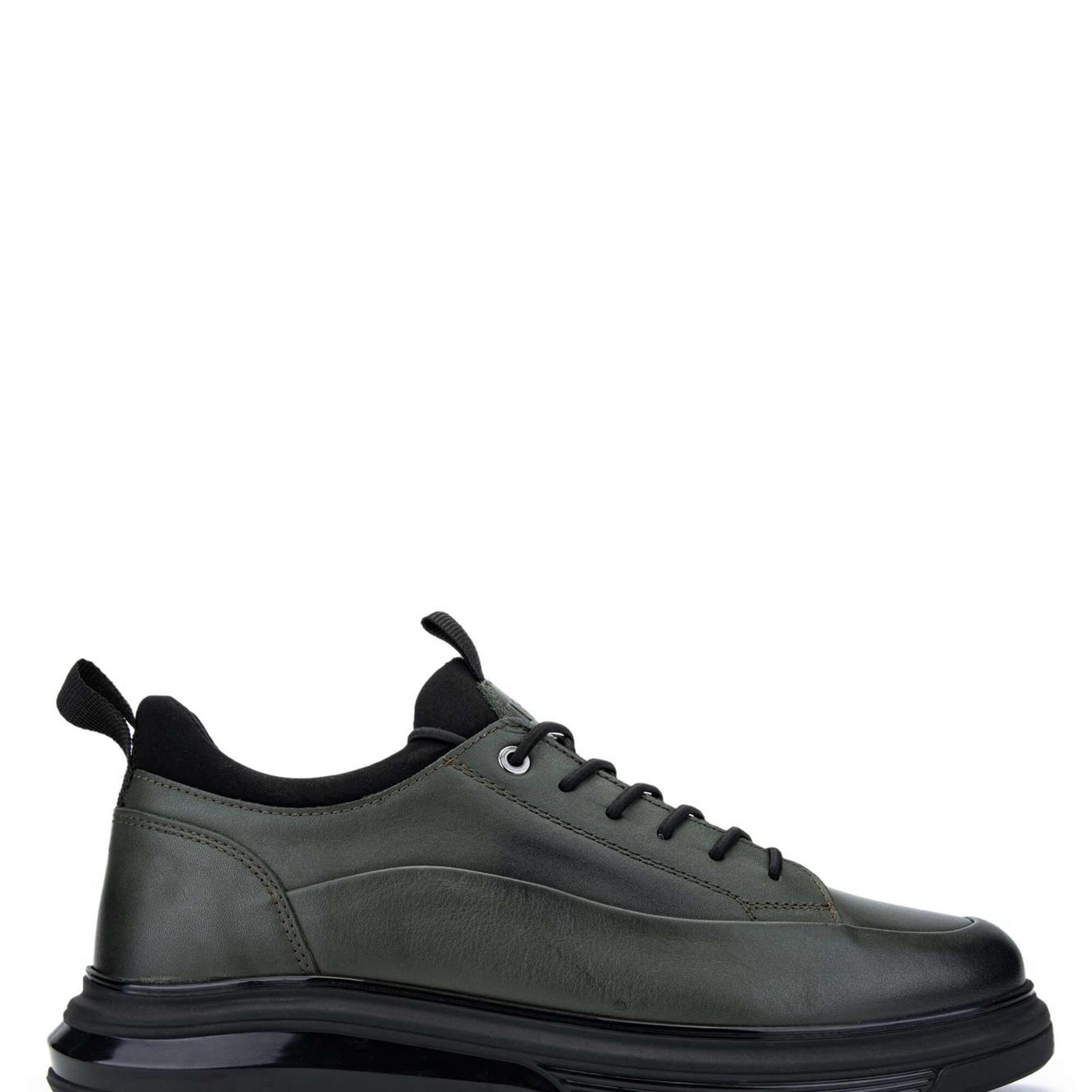 Tamer Tanca Erkek Hakiki Deri Haki Analin Sneakers & Spor Ayakkabı