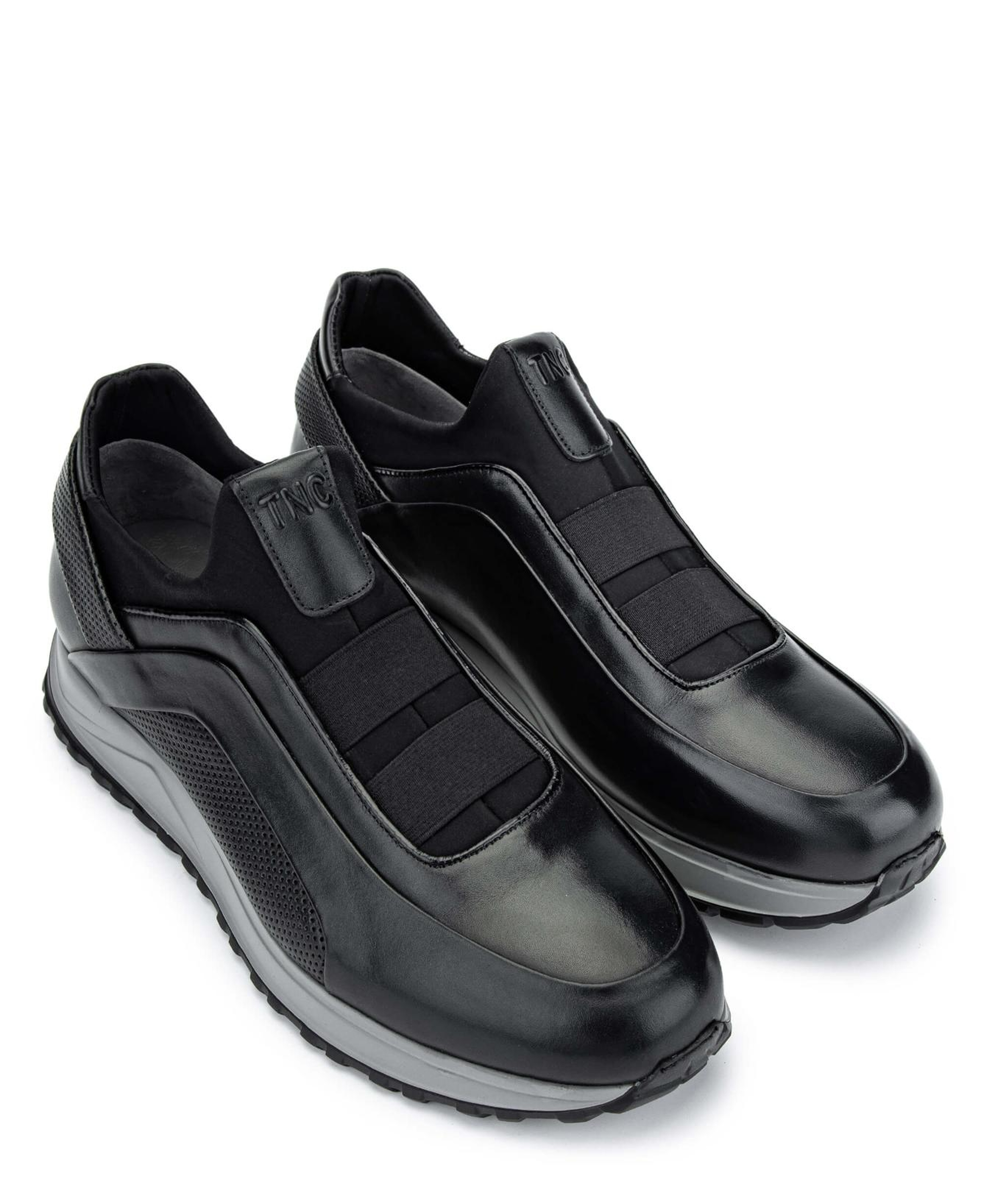 Tamer Tanca Erkek Hakiki Deri Siyah Sneakers & Spor Ayakkabı