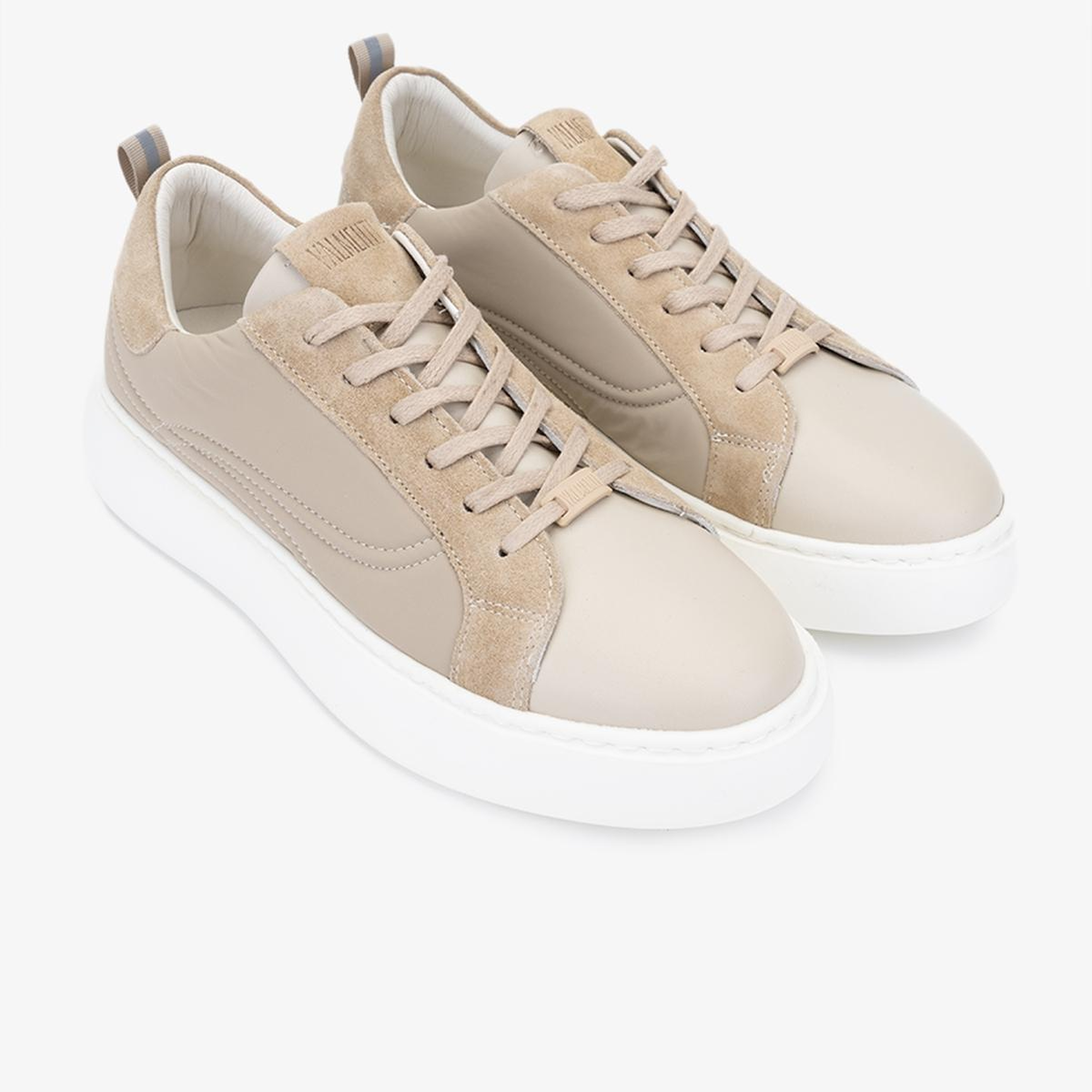 Valmenti Erkek Deri & Tekstil Bej Sneakers & Spor Ayakkabı