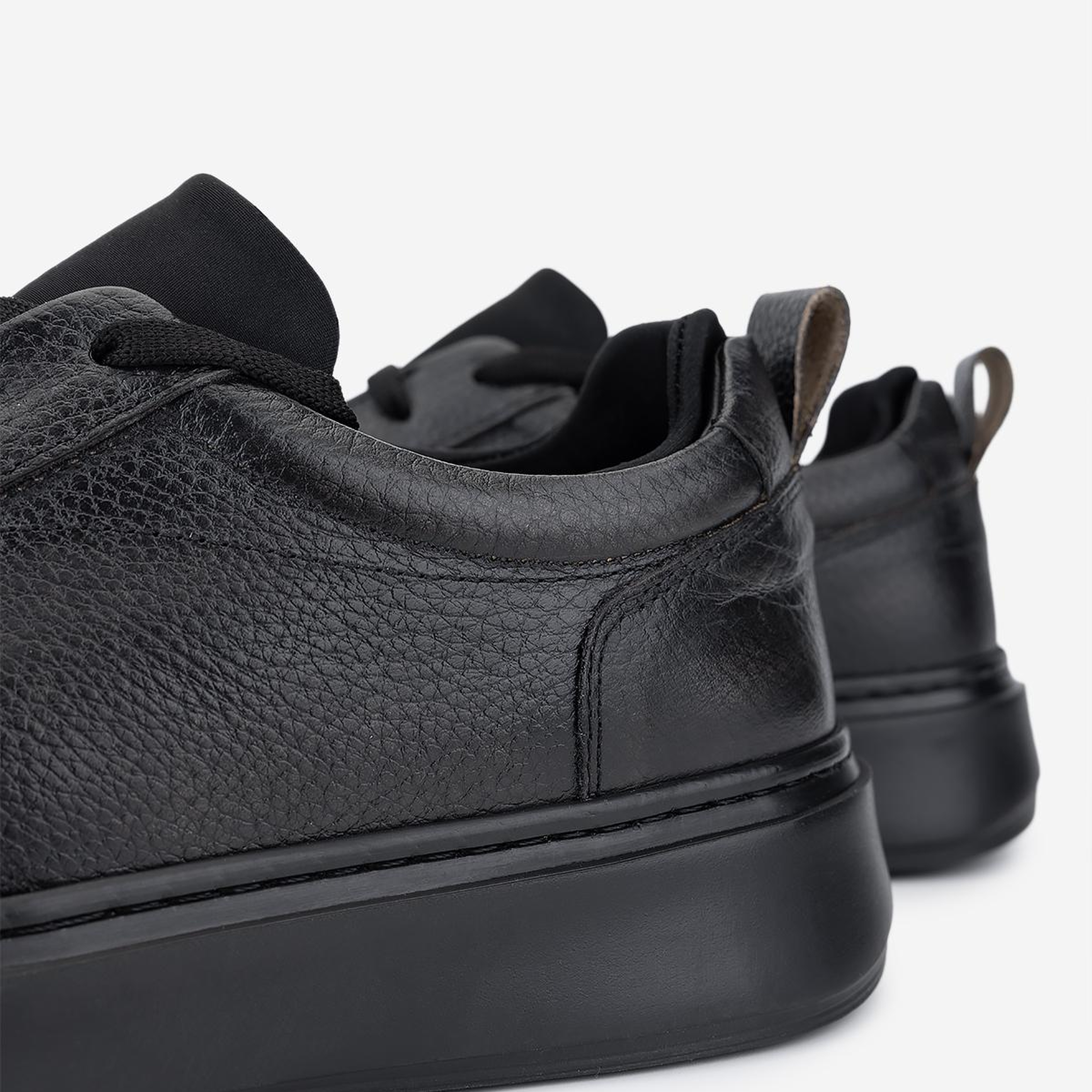 Valmenti Erkek Hakiki Deri Siyah Sneakers & Spor Ayakkabı