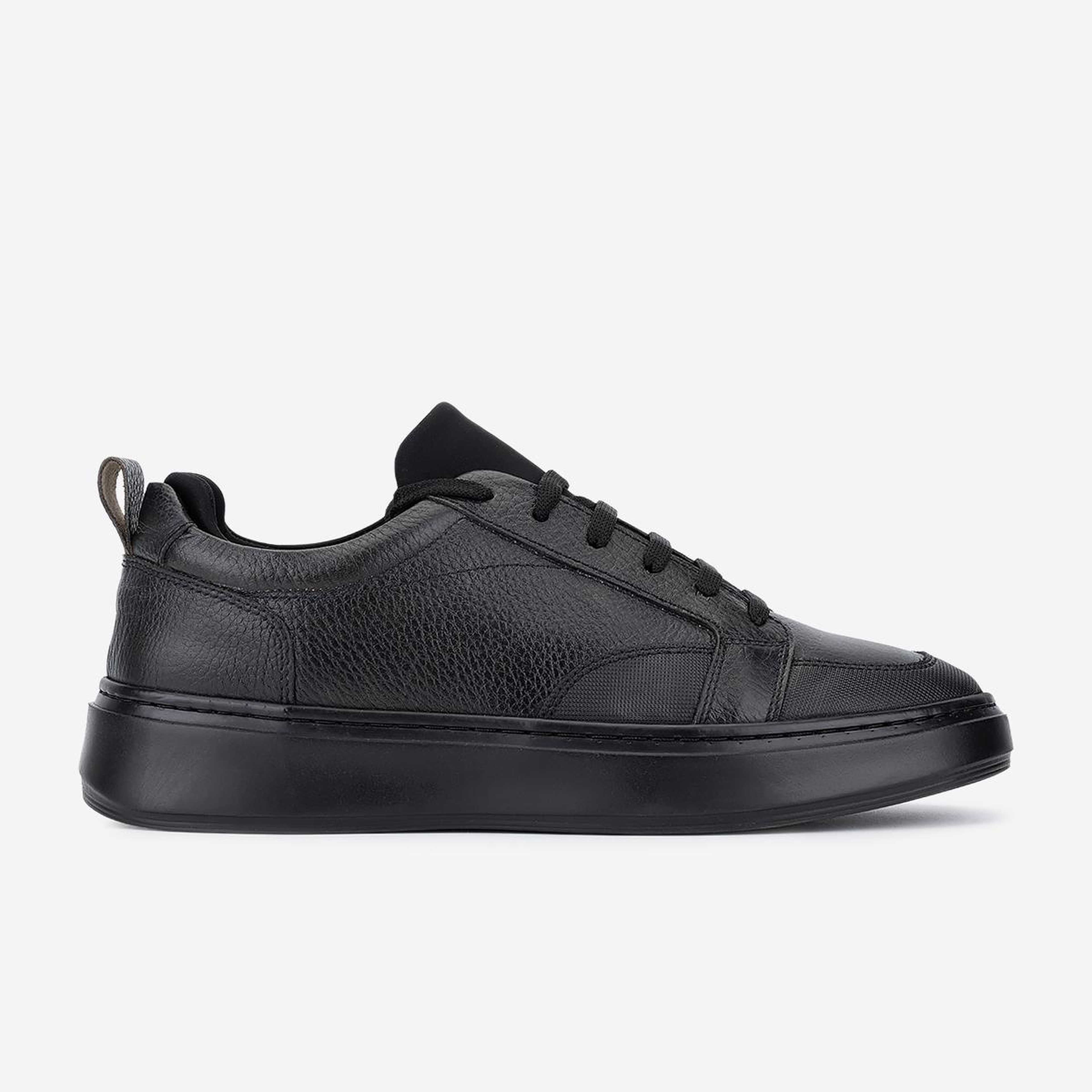Valmenti Erkek Hakiki Deri Siyah Sneakers & Spor Ayakkabı