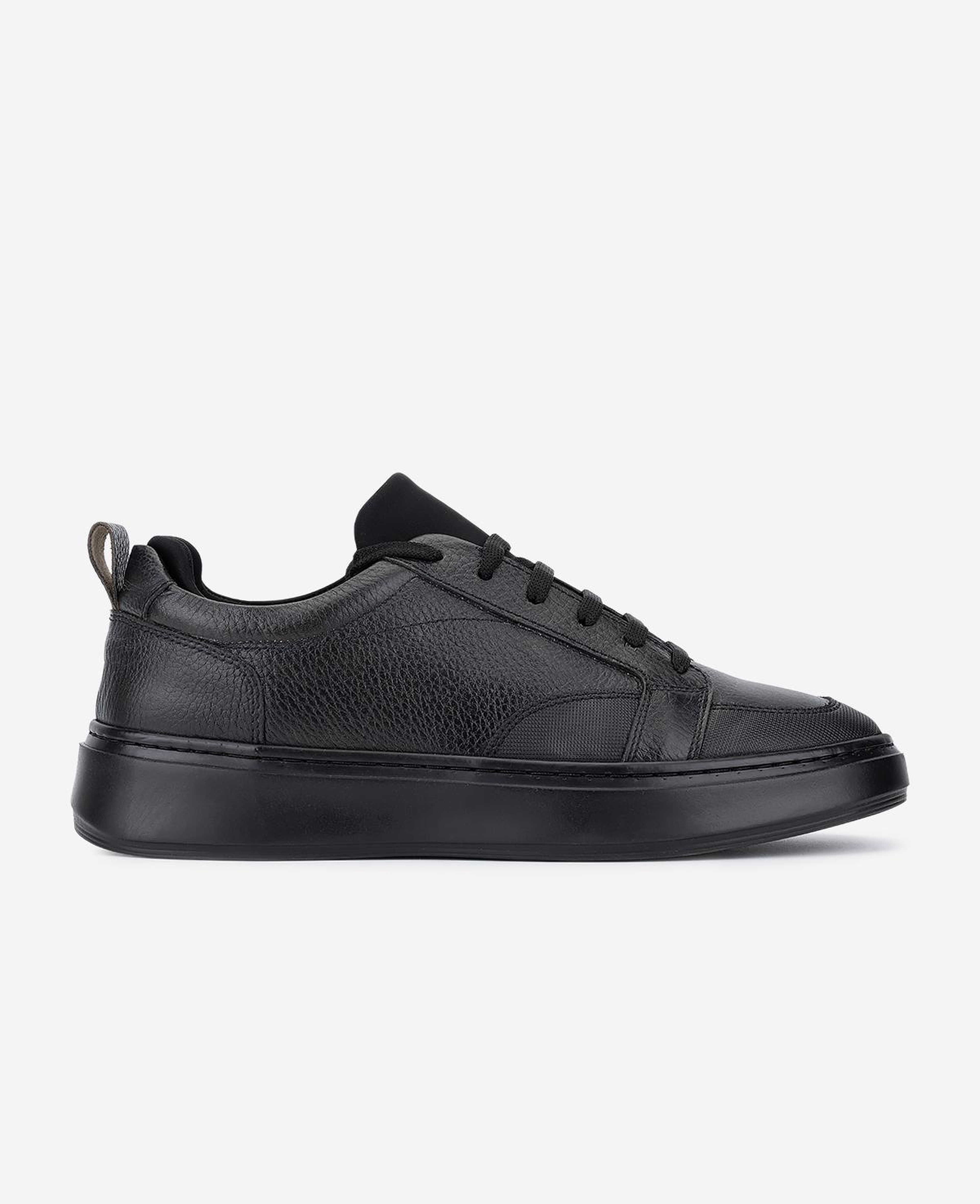 Valmenti Erkek Hakiki Deri Siyah Sneakers & Spor Ayakkabı