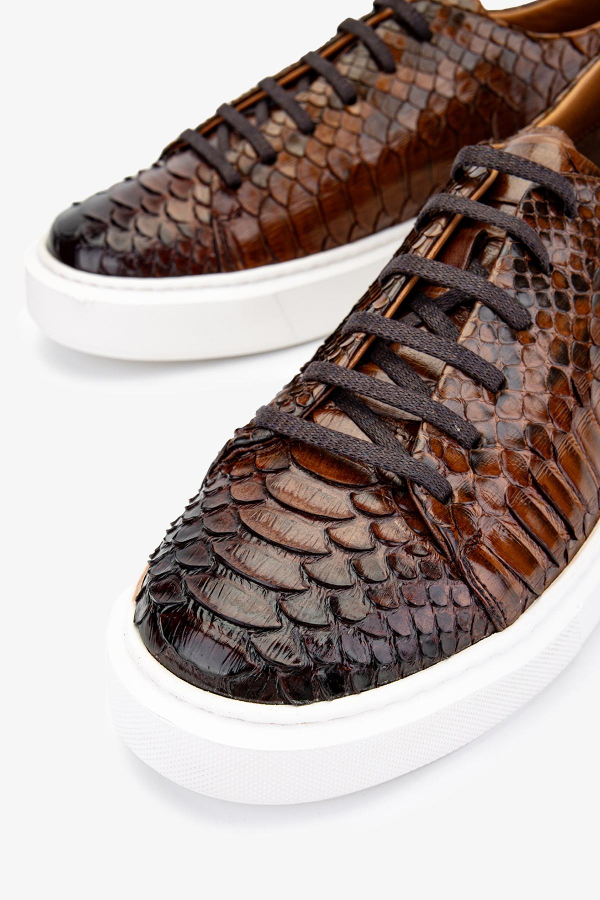 Valmenti Erkek Hakiki Deri Taba Sneakers & Spor Ayakkabı