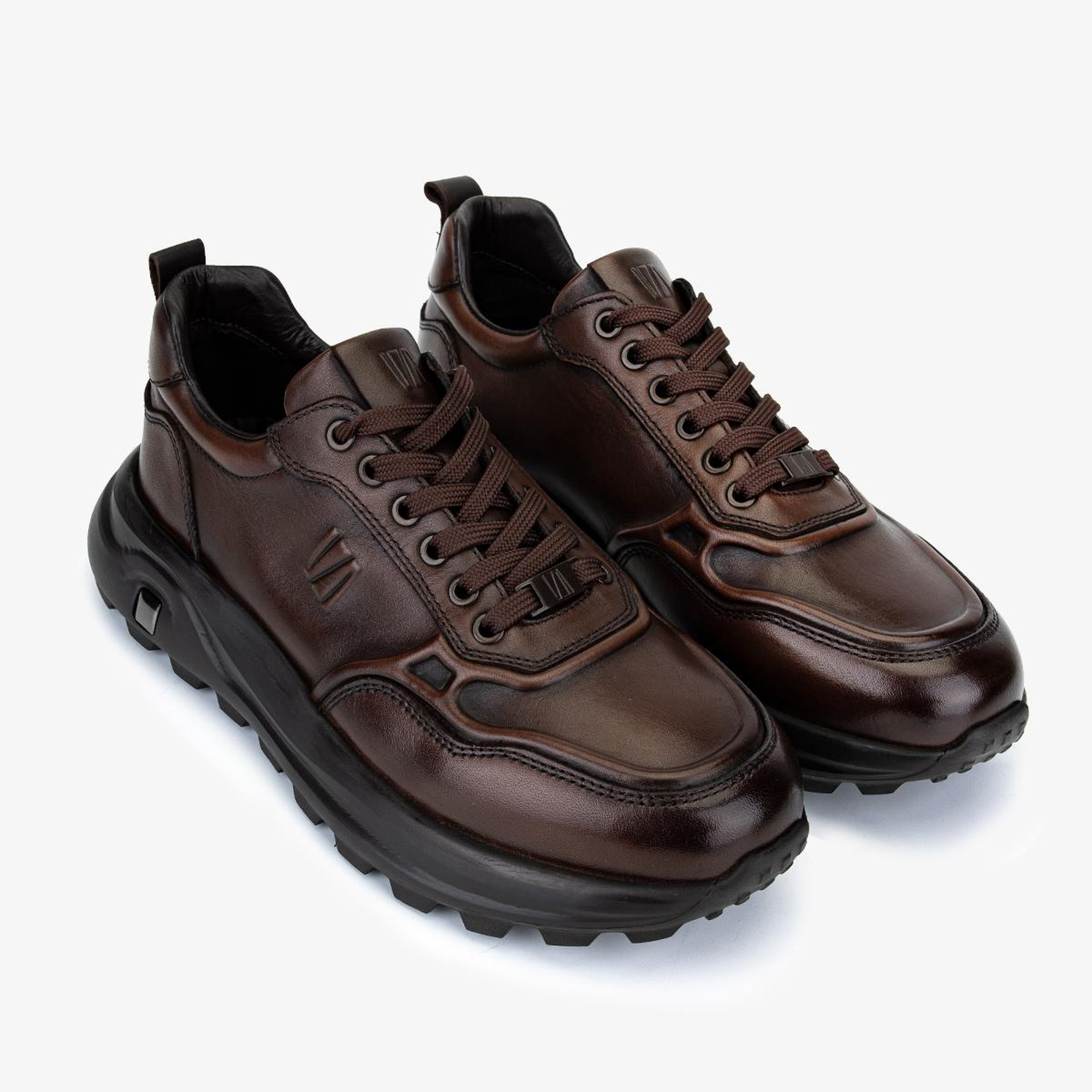 Valmenti Erkek Hakiki Deri Kahverengi Sneakers & Spor Ayakkabı
